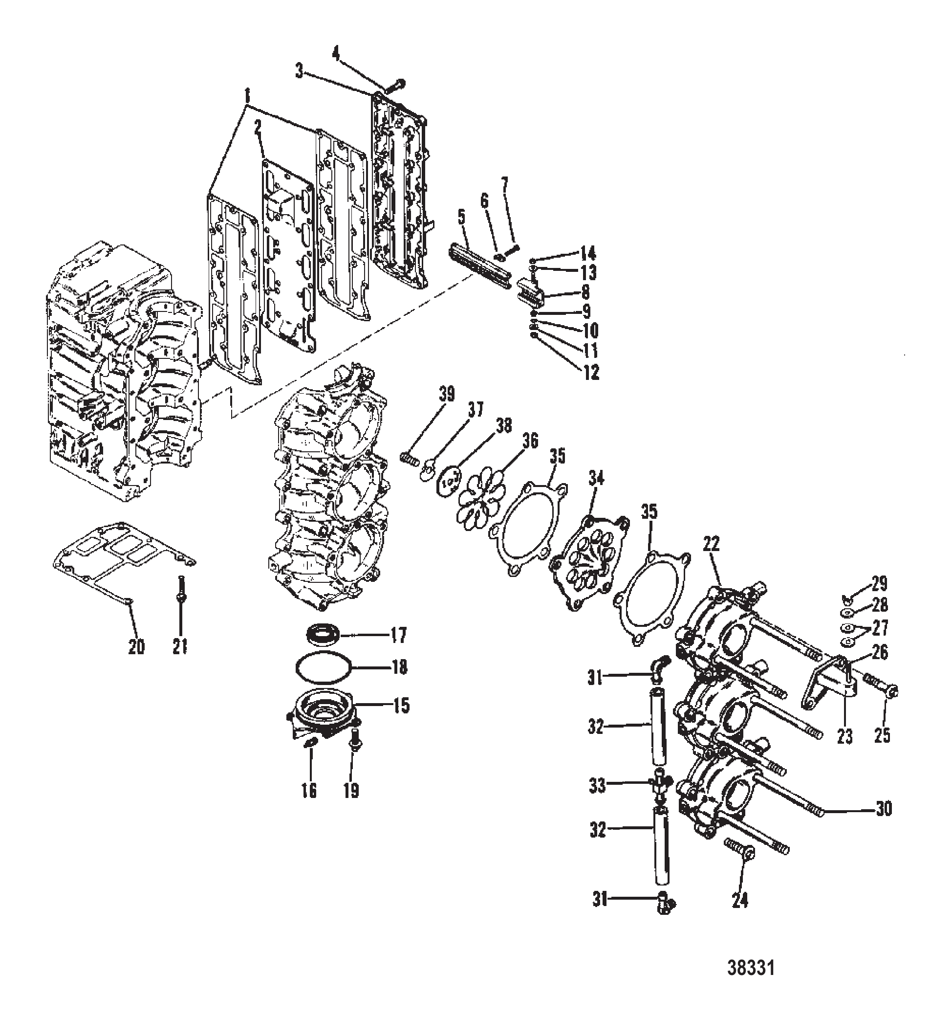 进气歧管与簧片阀组 Induction Manifold and Reed Block