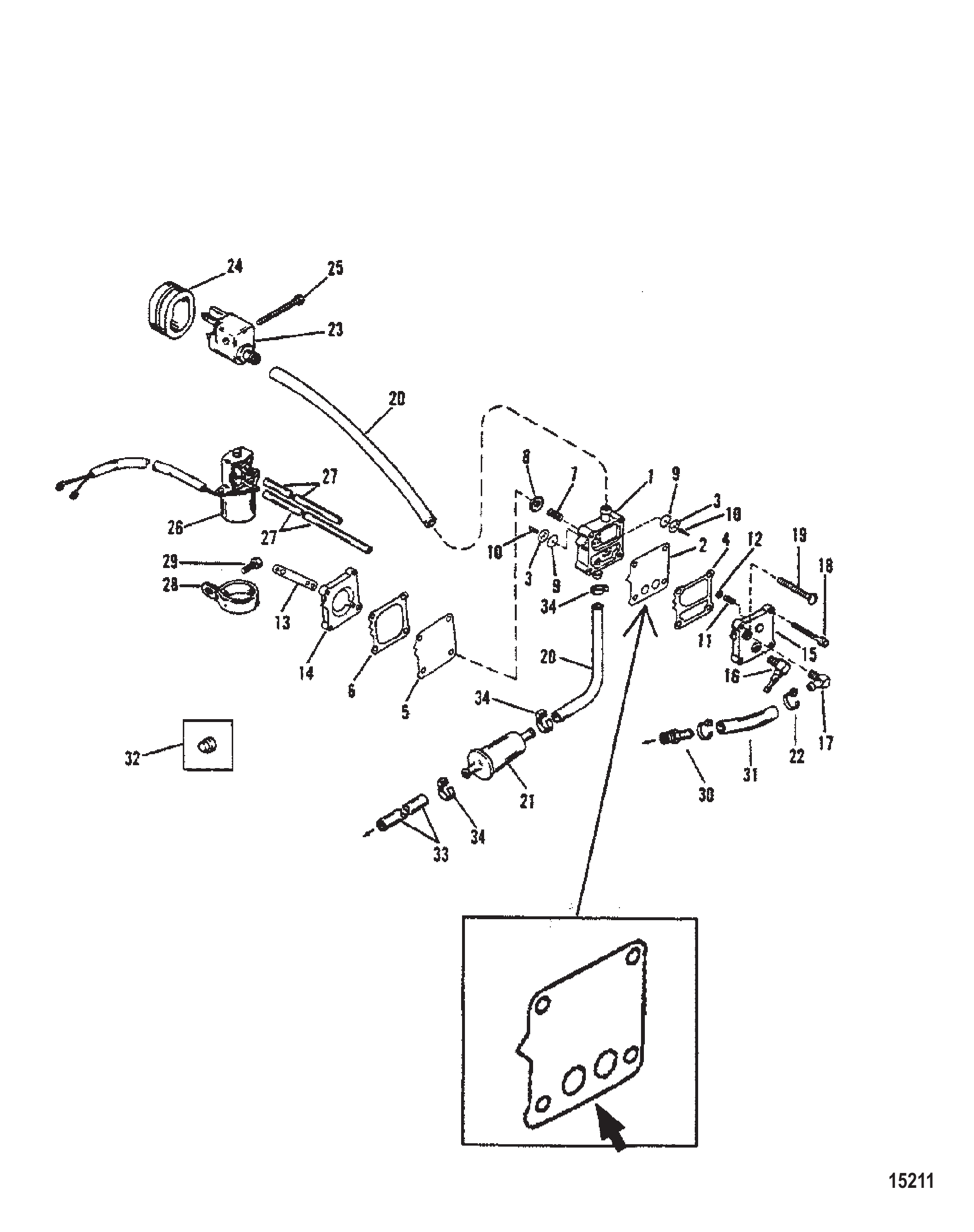 燃油泵(配合90度止回阀使用) Fuel Pump (Use With 90 Degree Ceck Valve)