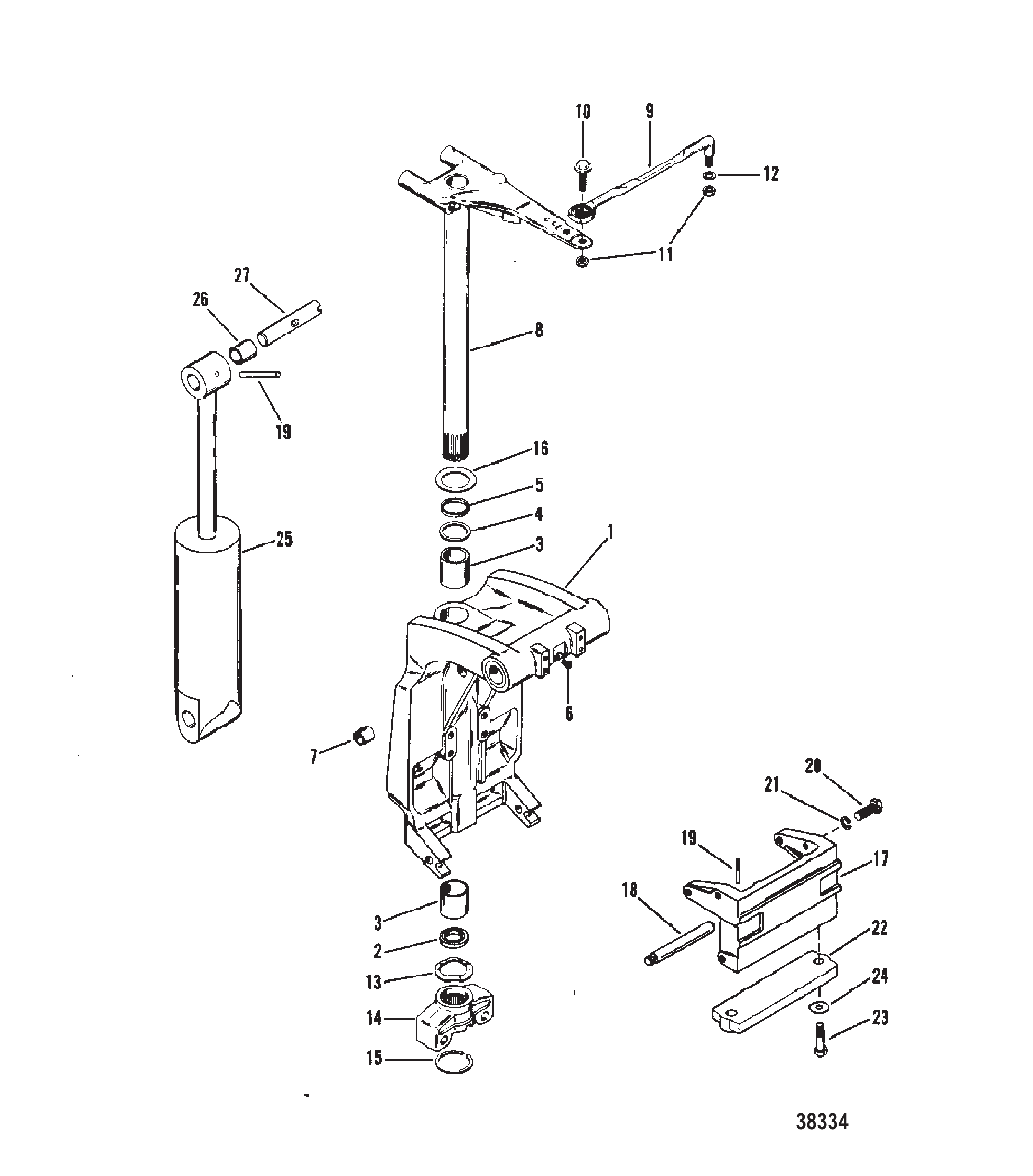 旋转支架与转向臂 SWIVEL BRACKET AND STEERING ARM