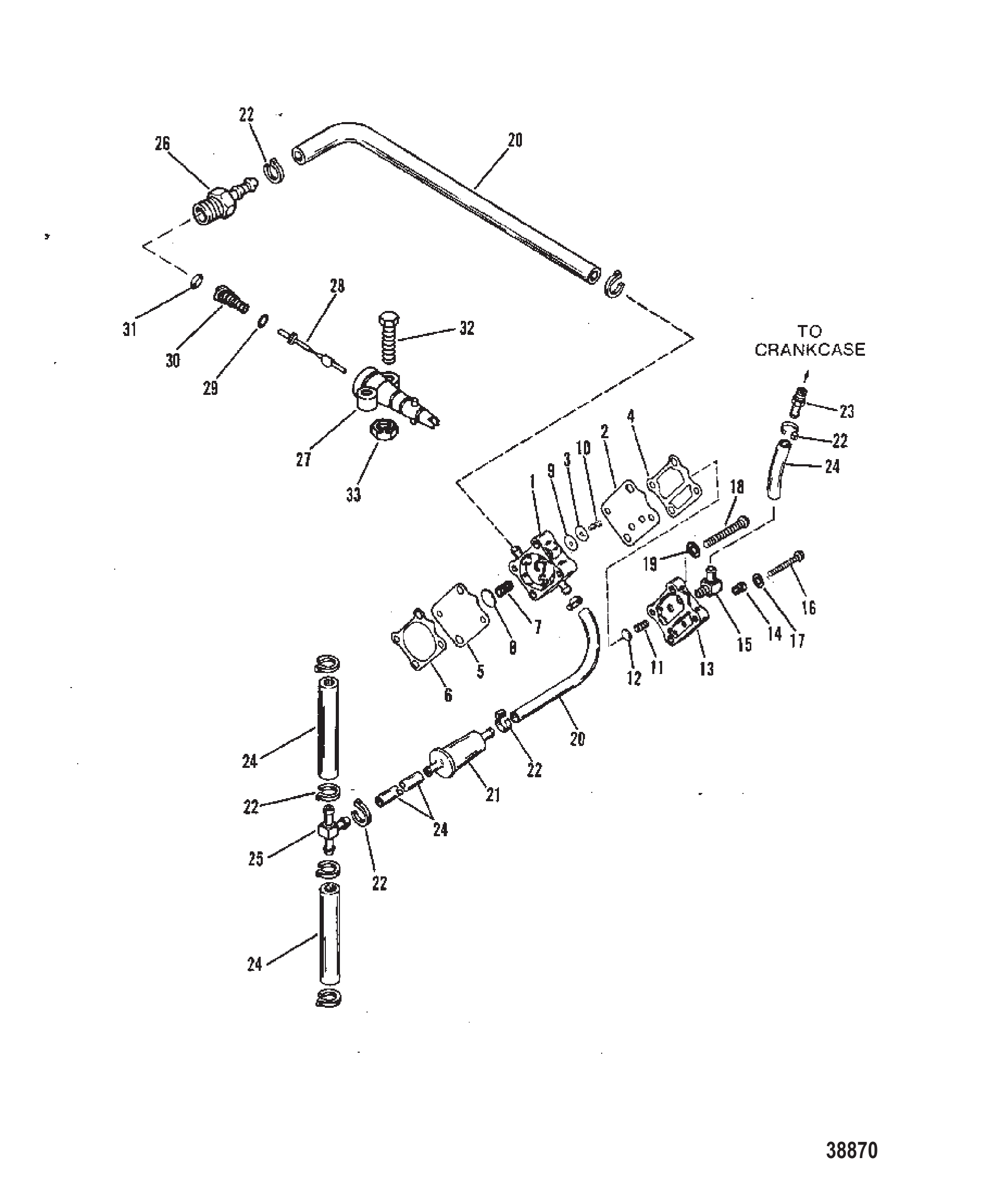燃油泵与油管(方形燃油泵) FUEL PUMP AND FUEL LINES (SQUARE FUEL PUMP)