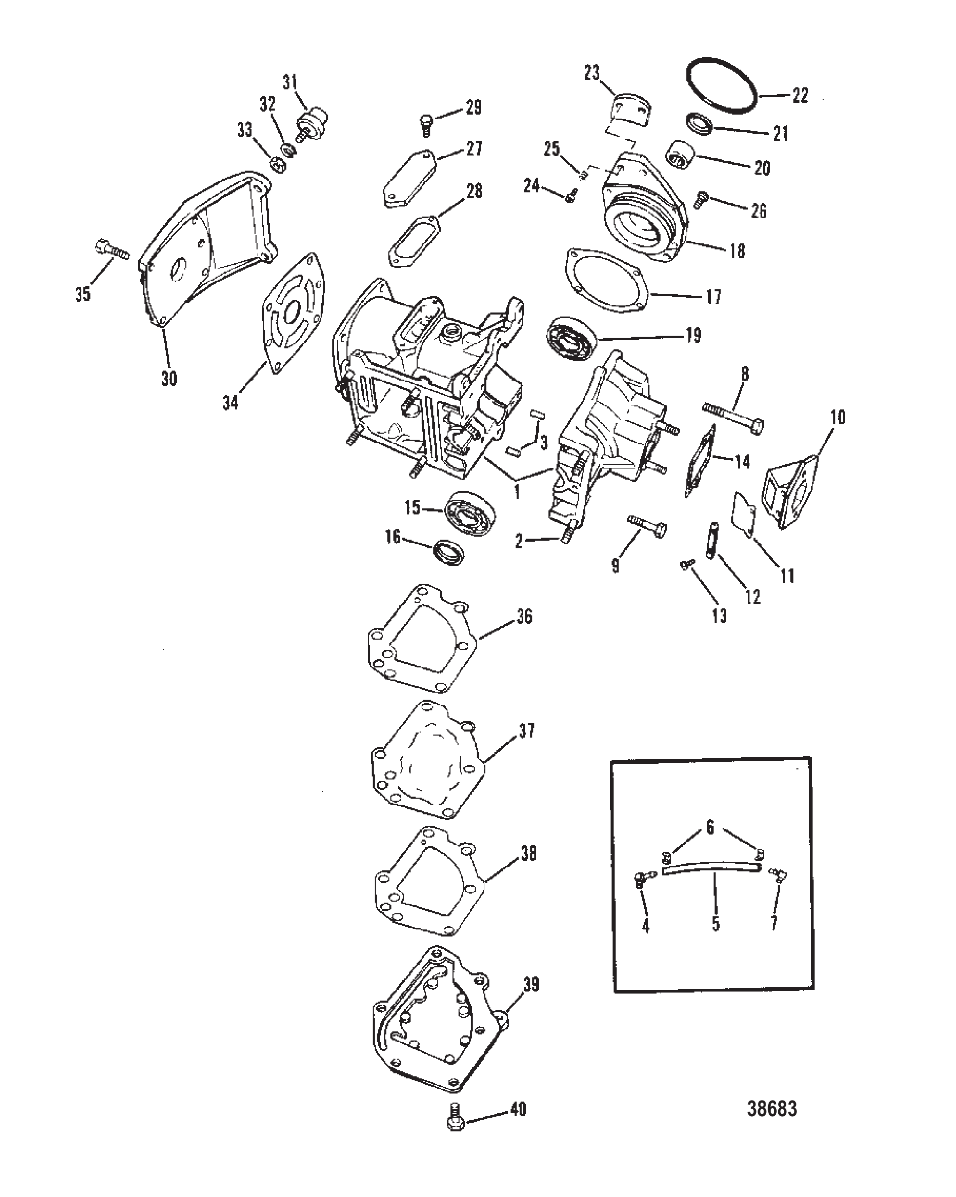 气缸体与曲轴箱总成 CYLINDER BLOCK AND CRANKCASE ASSEMBLY