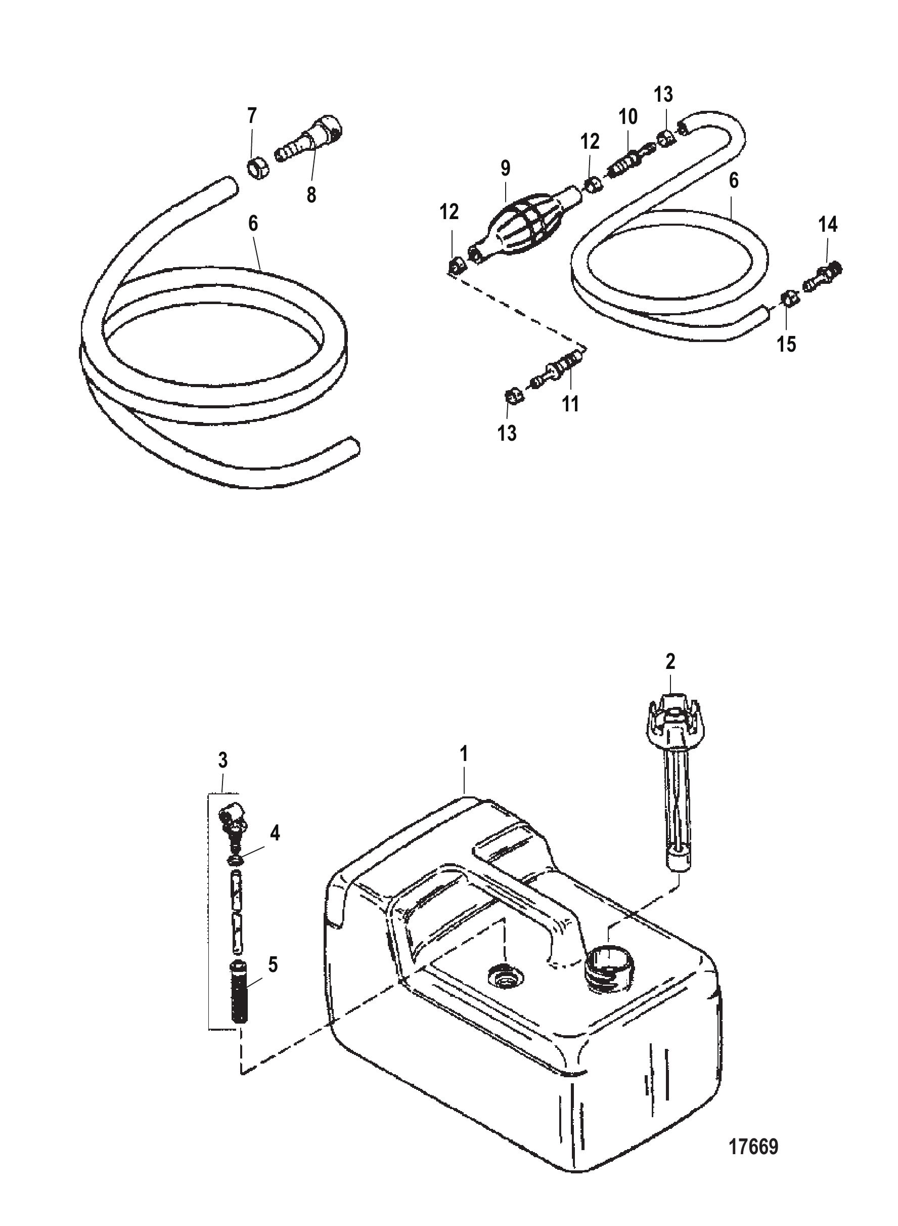 Fuel Tank Assembly (Plastic 3.2 Gallon)