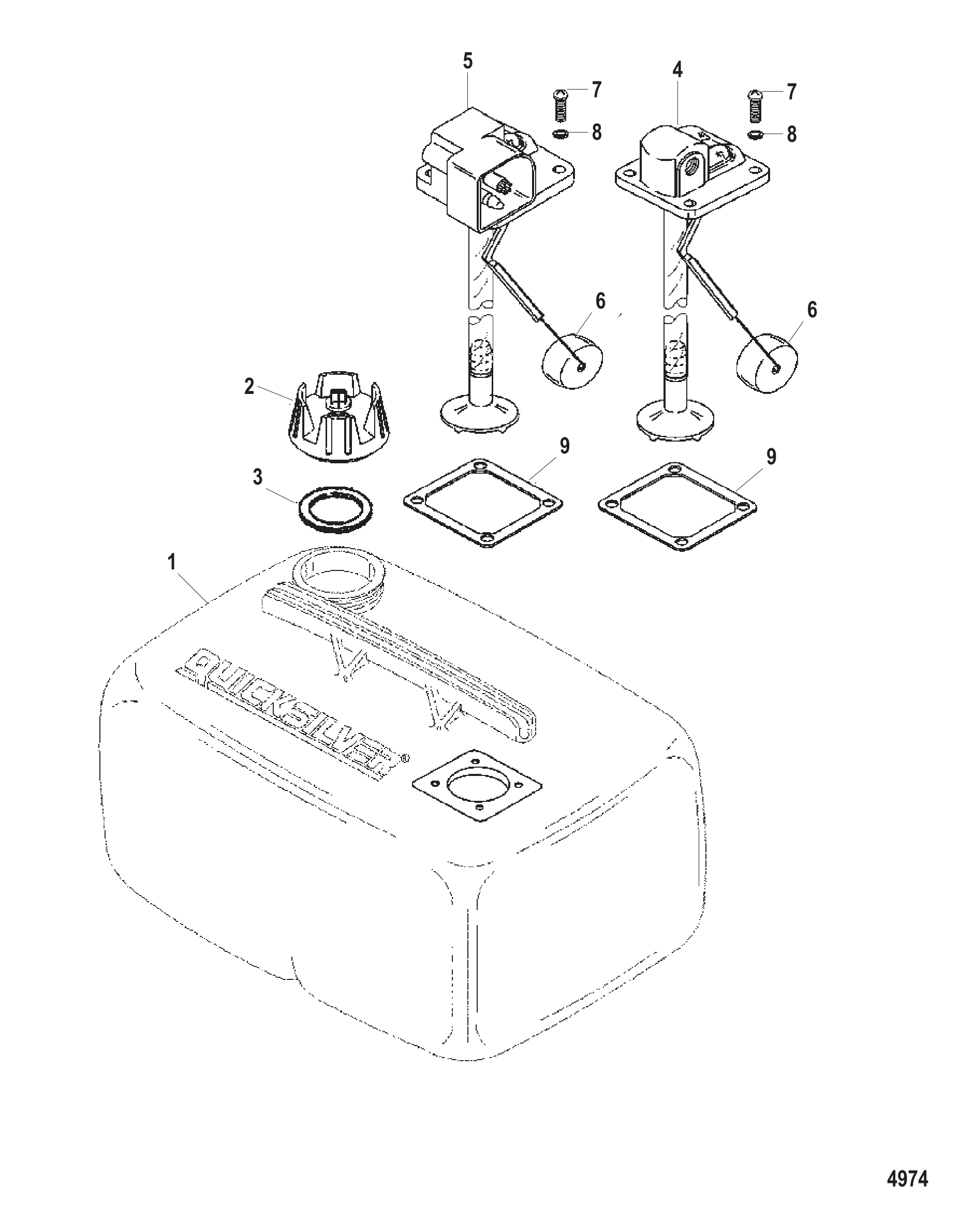 燃油箱总成（6.6加仑） Fuel Tank Assembly (6.6 Gallon)
