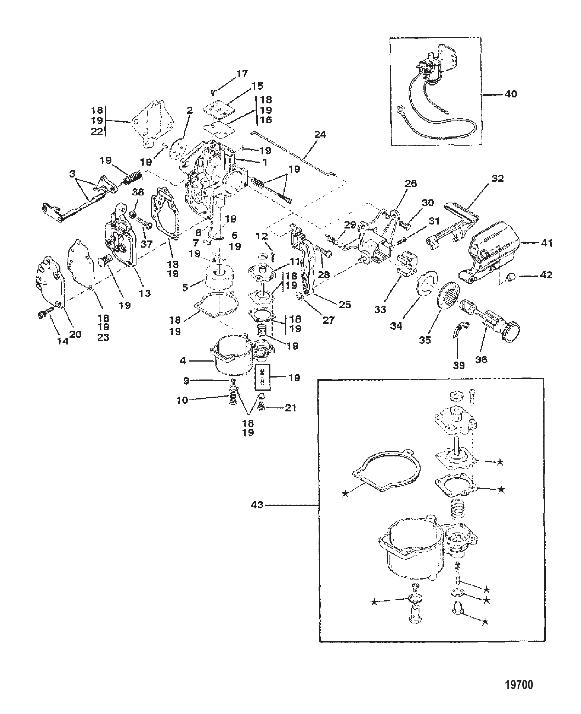 化油器（9.9/15）（美国-序列号-0G112450/比利时-序列号-9831800 及以上） Carb (9.9/15)(USA-S/N-0G112450/BEL-S/N-9831800 & Up)