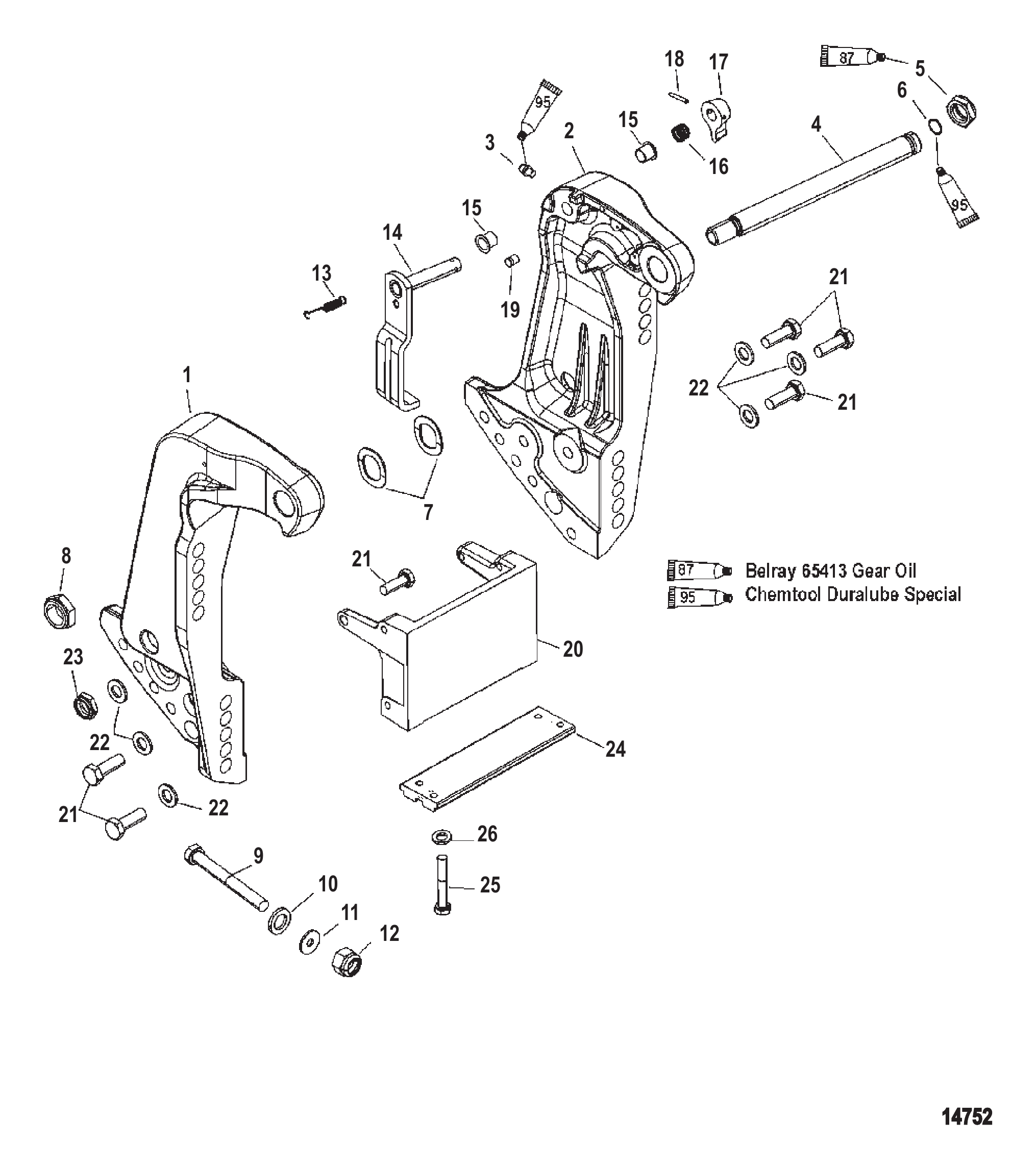 艉板支架 Transom Bracket