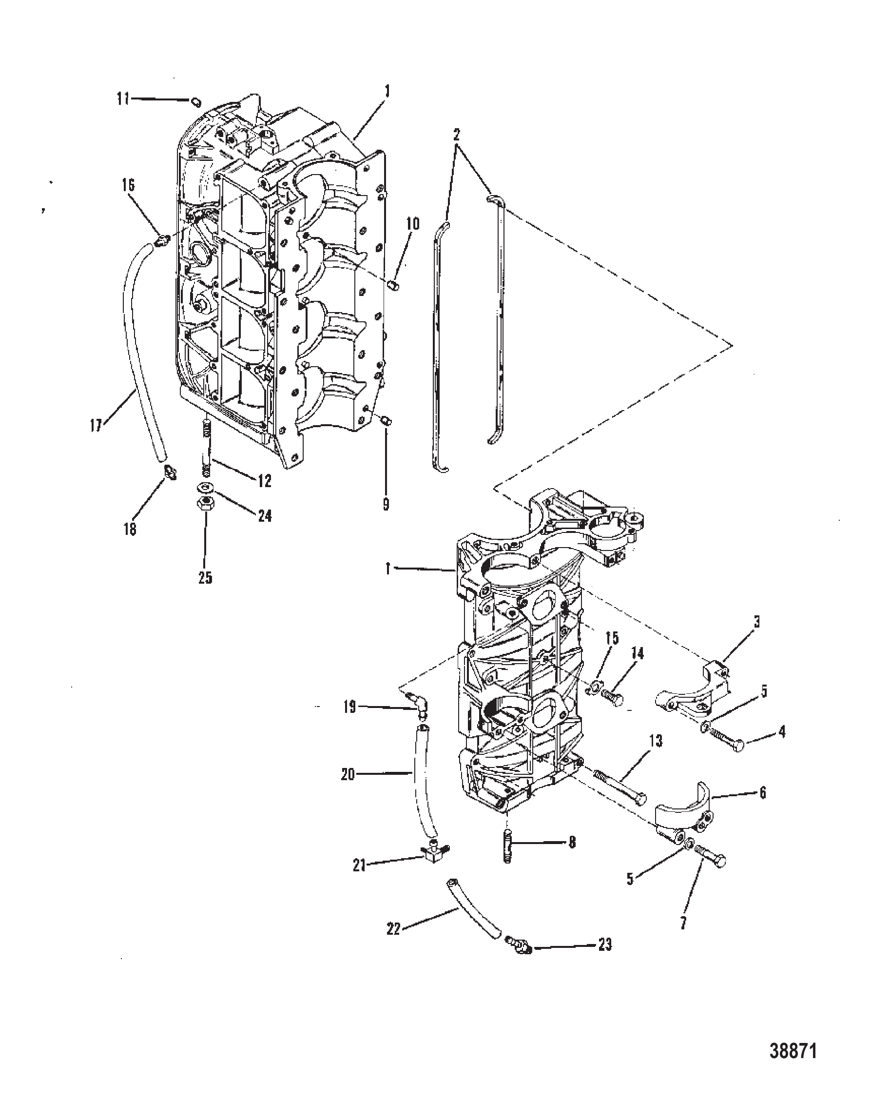 气缸体与曲轴箱总成 CYLINDER BLOCK AND CRANKCASE ASSEMBLY