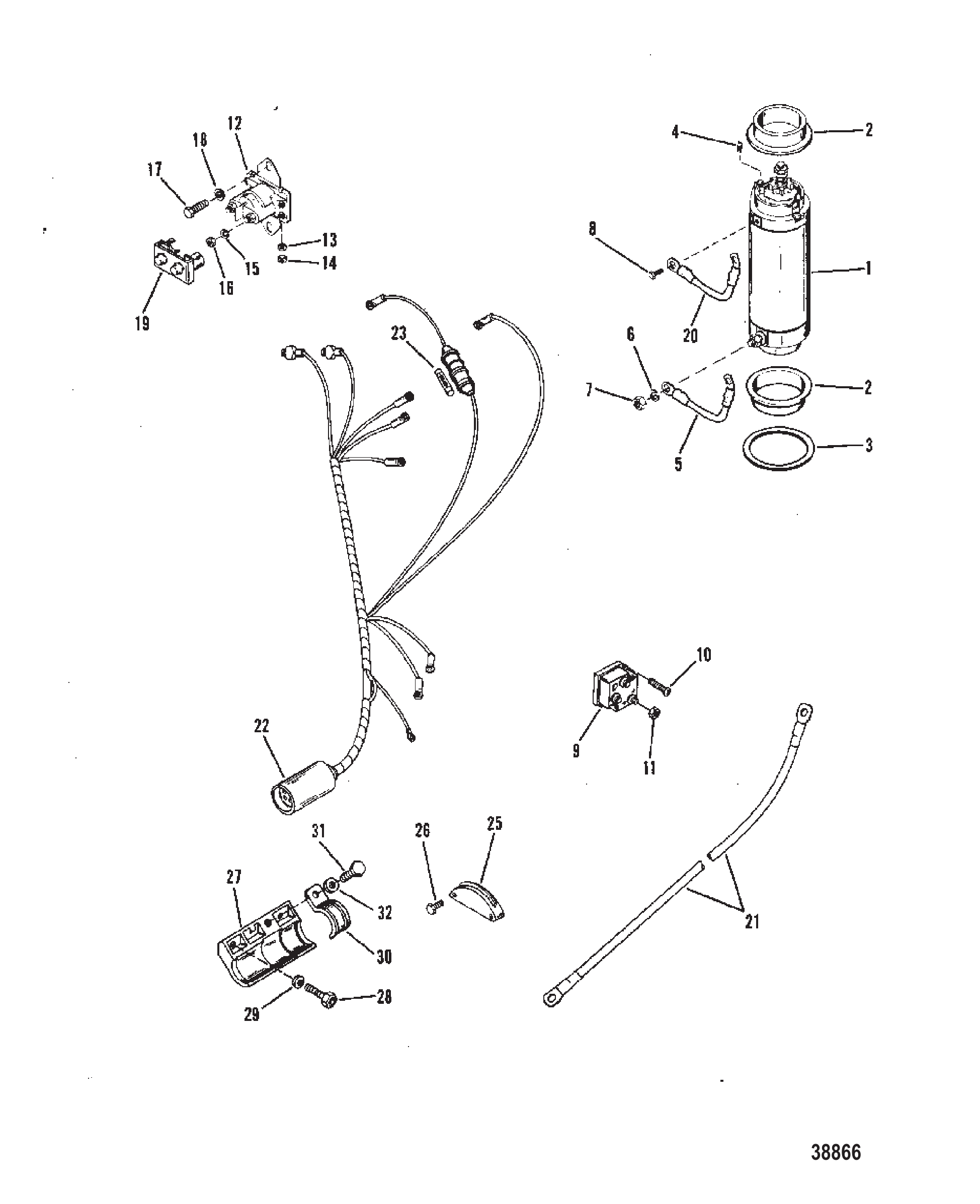 启动马达与线束 STARTER MOTOR AND WIRING HARNESS