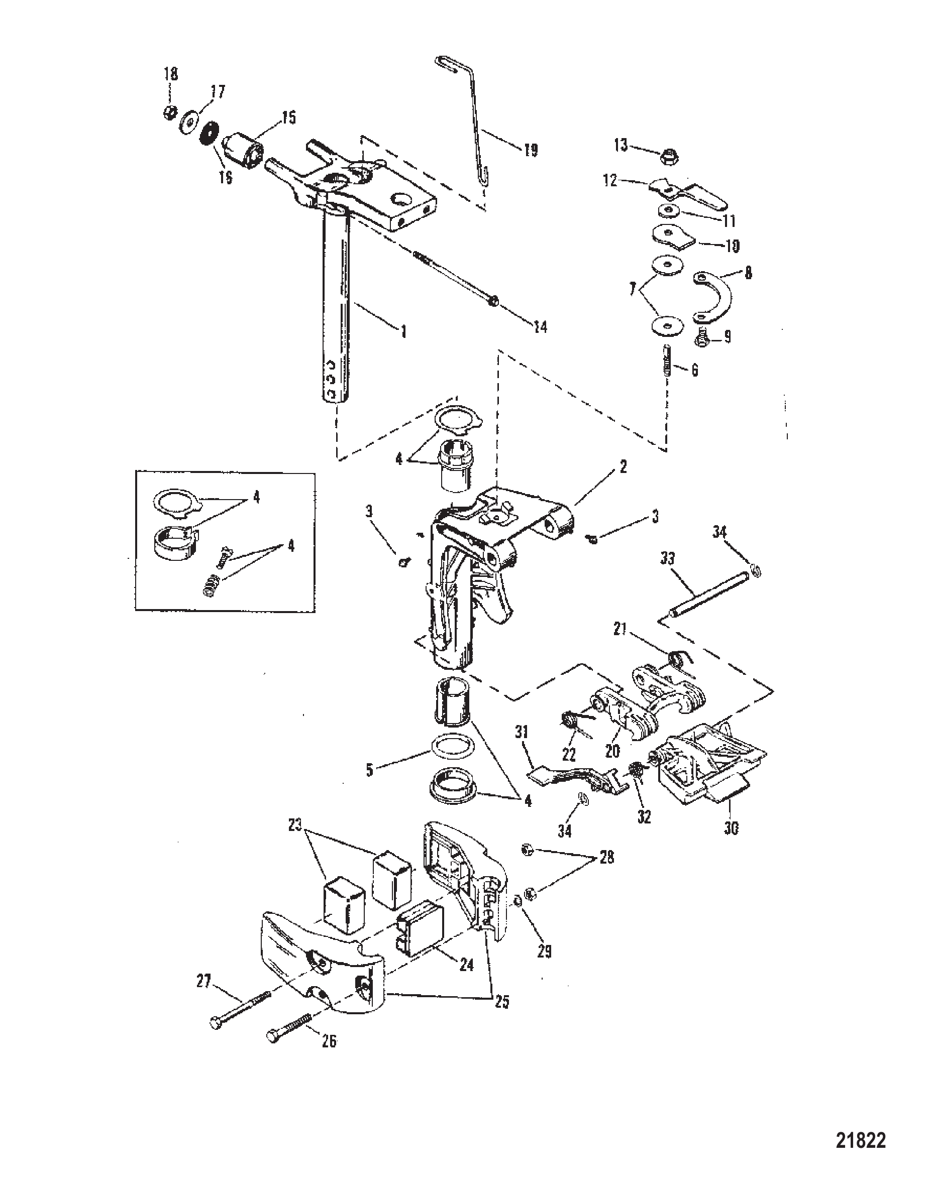 旋转支架总成 SWIVEL BRACKET ASSEMBLY