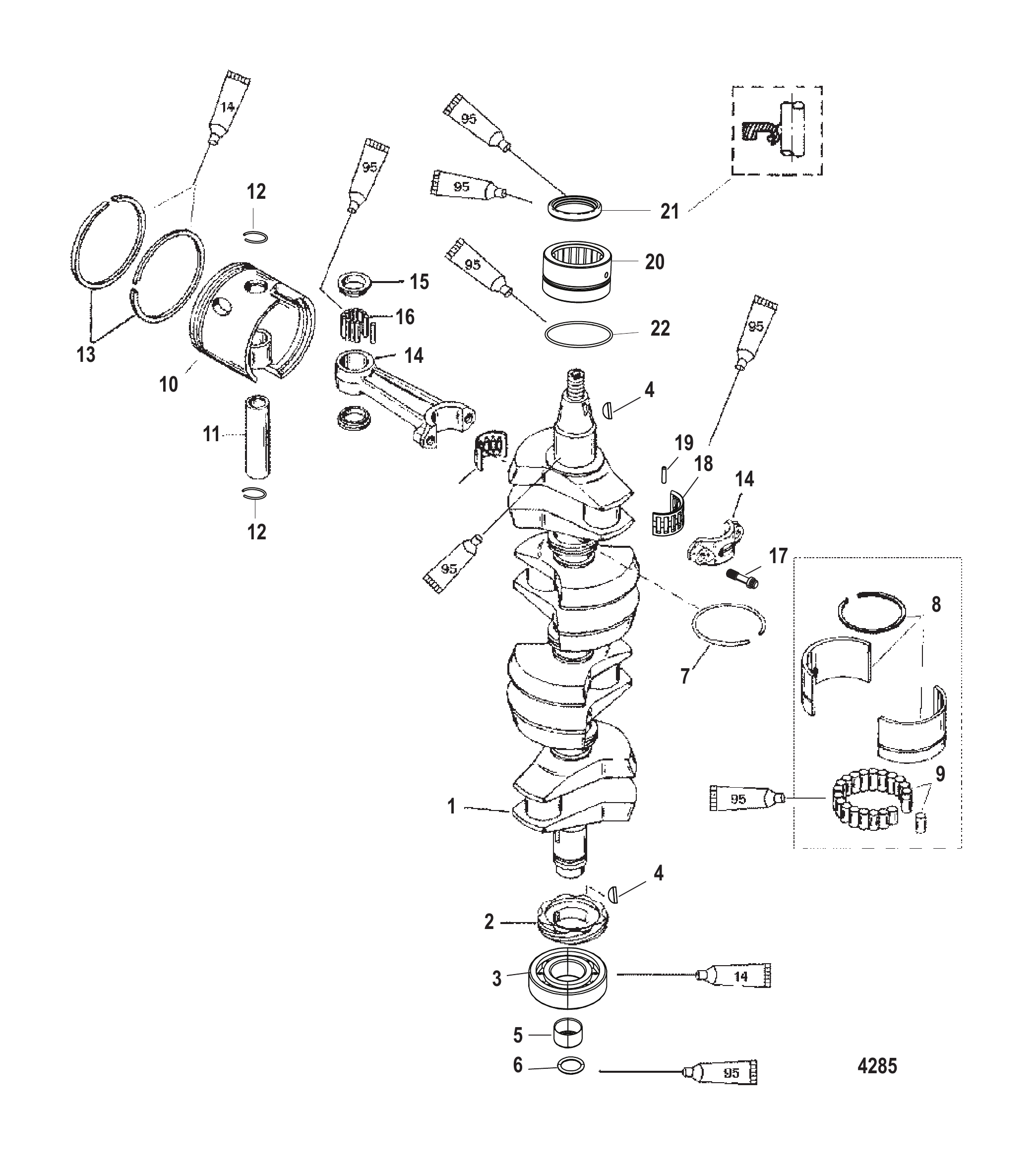 曲轴、活塞与连杆 Crankshaft Pistons and Connecting Rods