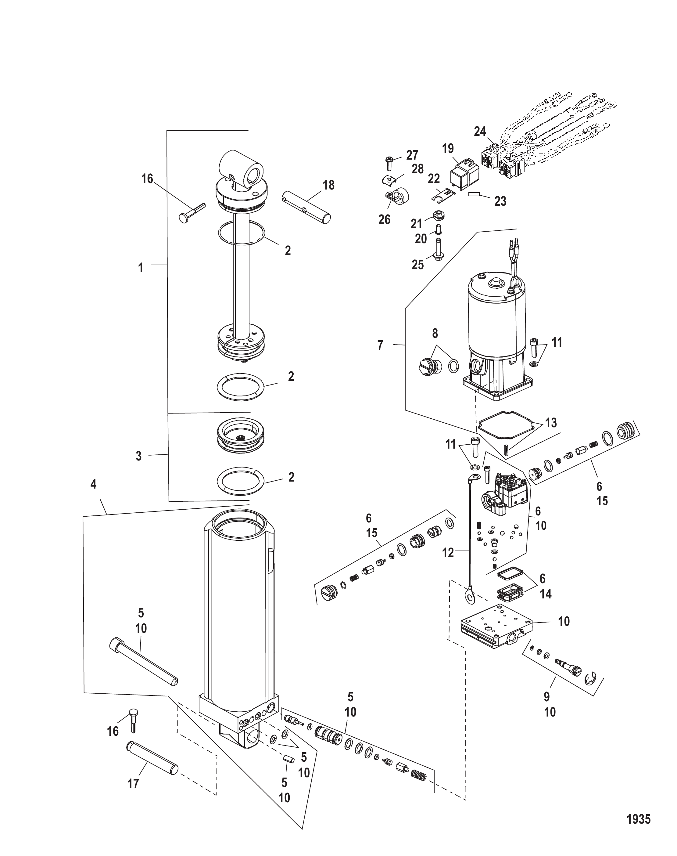 动力升降倾斜组件 Power Trim Components