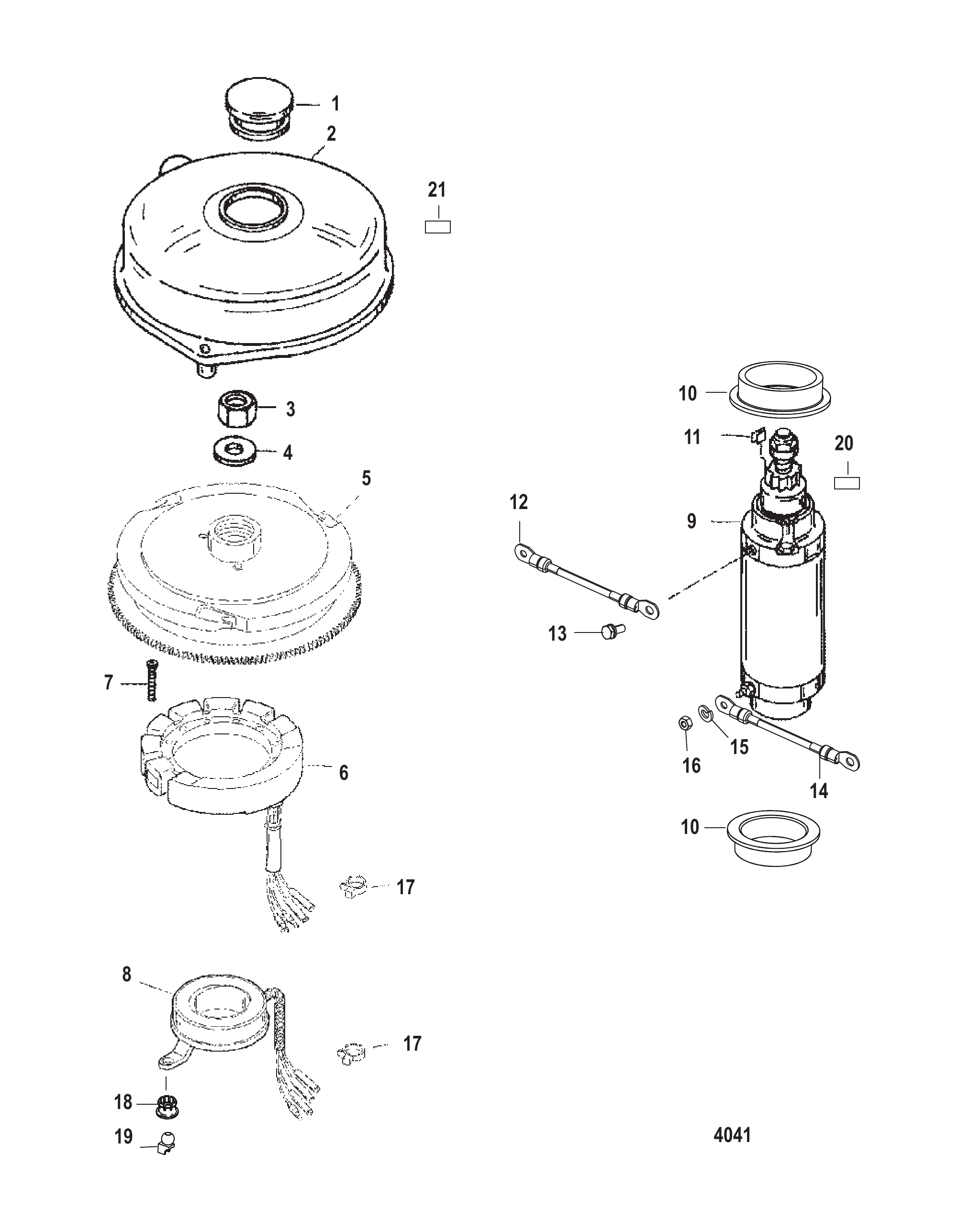 飞轮与启动电机 Flywheel and Starter Motor