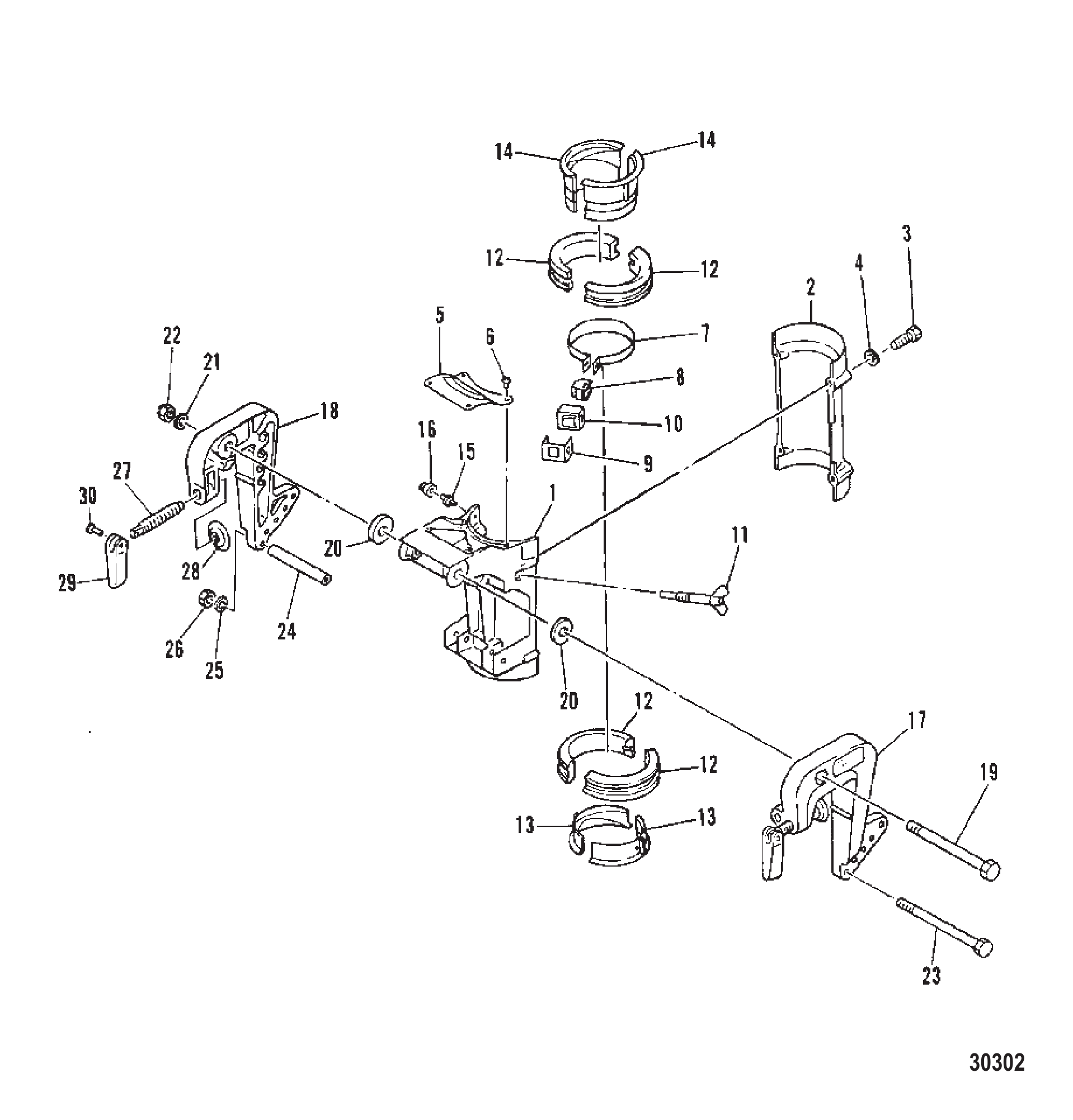 夹紧旋转支架 CLAMP AND SWIVEL BRACKET