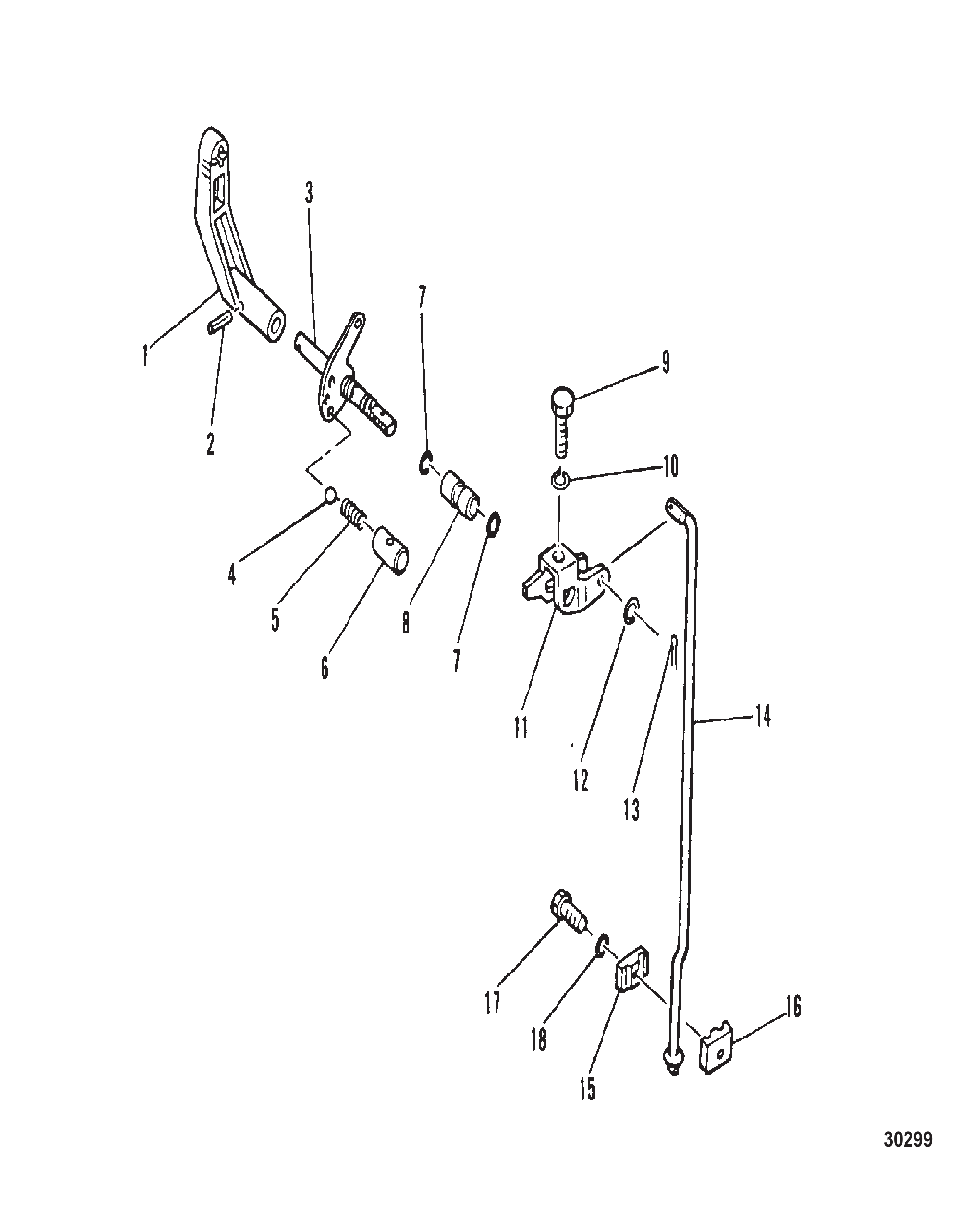 换挡联动装置 GEAR SHIFT LINKAGE