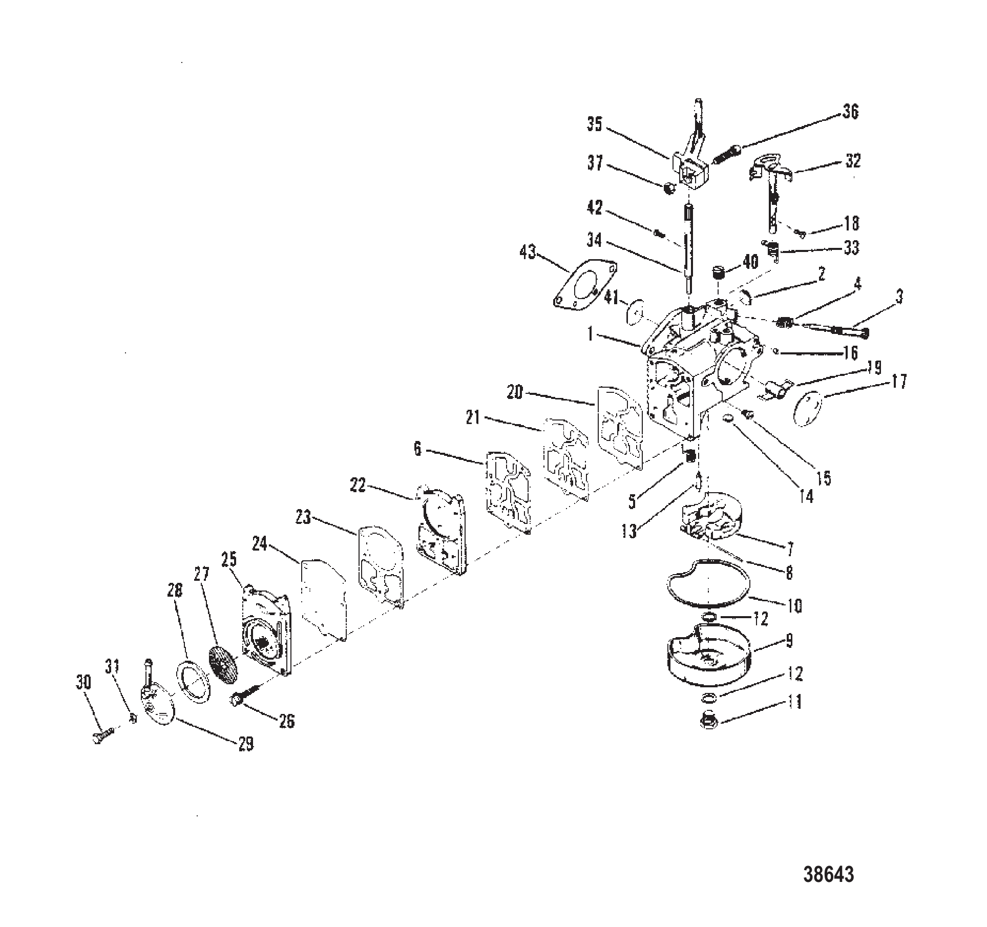 化油器(WALBRO标WMB-1/WMB-2/WMB-3/WMB-4) CARBURETOR (WALBRO STAMPED WMB-1/WMB-2 /WMB-3/WMB-4