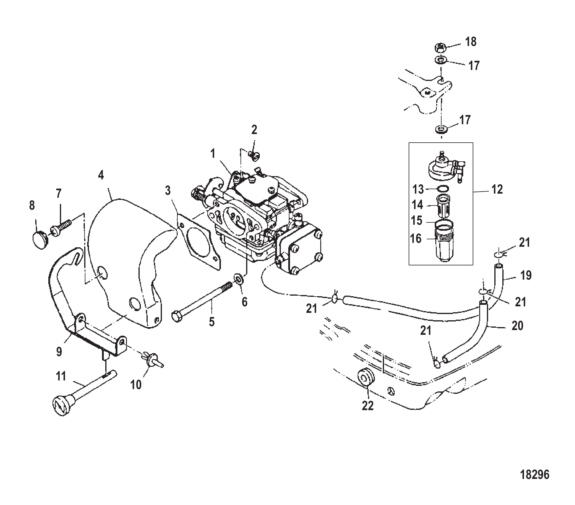 Air Silencer and Fuel Lines