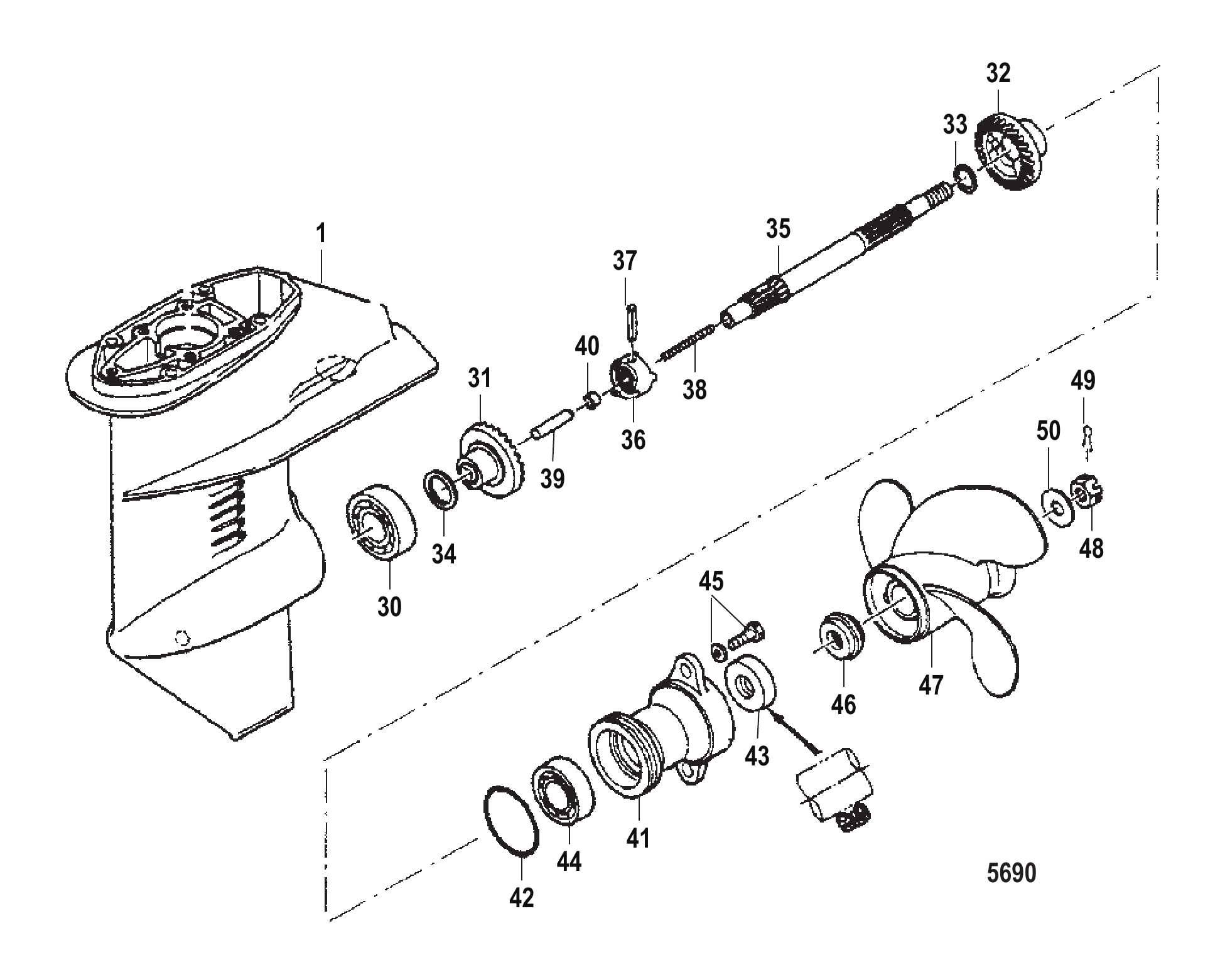 齿轮箱螺旋桨轴 Gear Housing Propeller Shaft