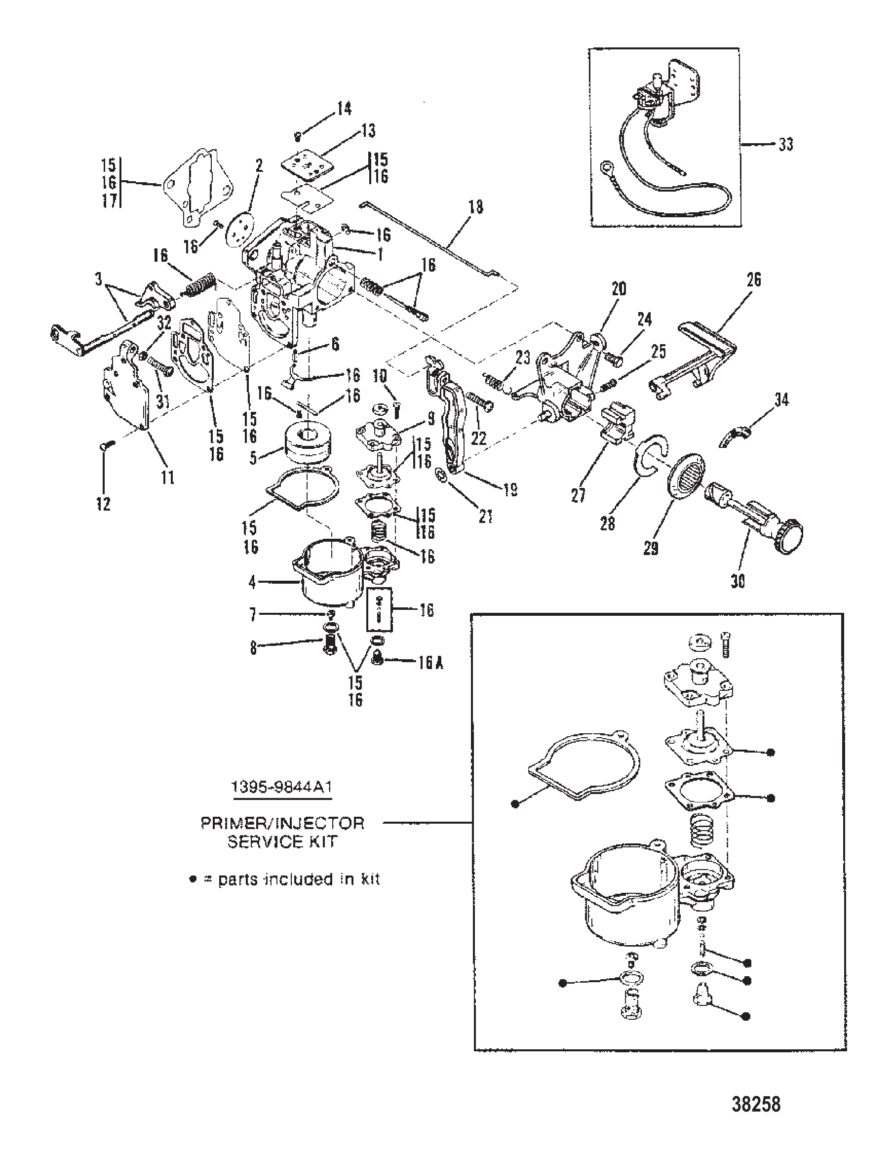 化油器（WMC5A/WMC5B/WMC7/WMC7A/WMC19/WMC19A） CARBURETOR (WMC5A/WMC5B/WMC7/WMC7A/WMC19/WMC19A)