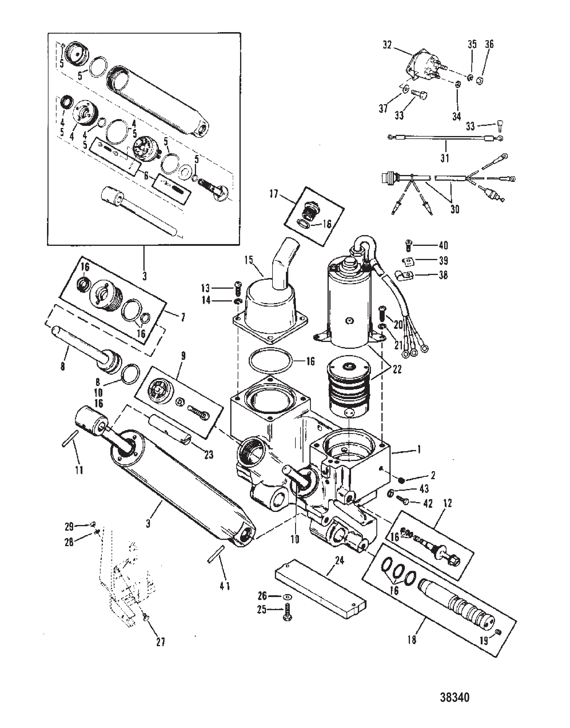 动力升降组件 POWER TRIM COMPONENTS