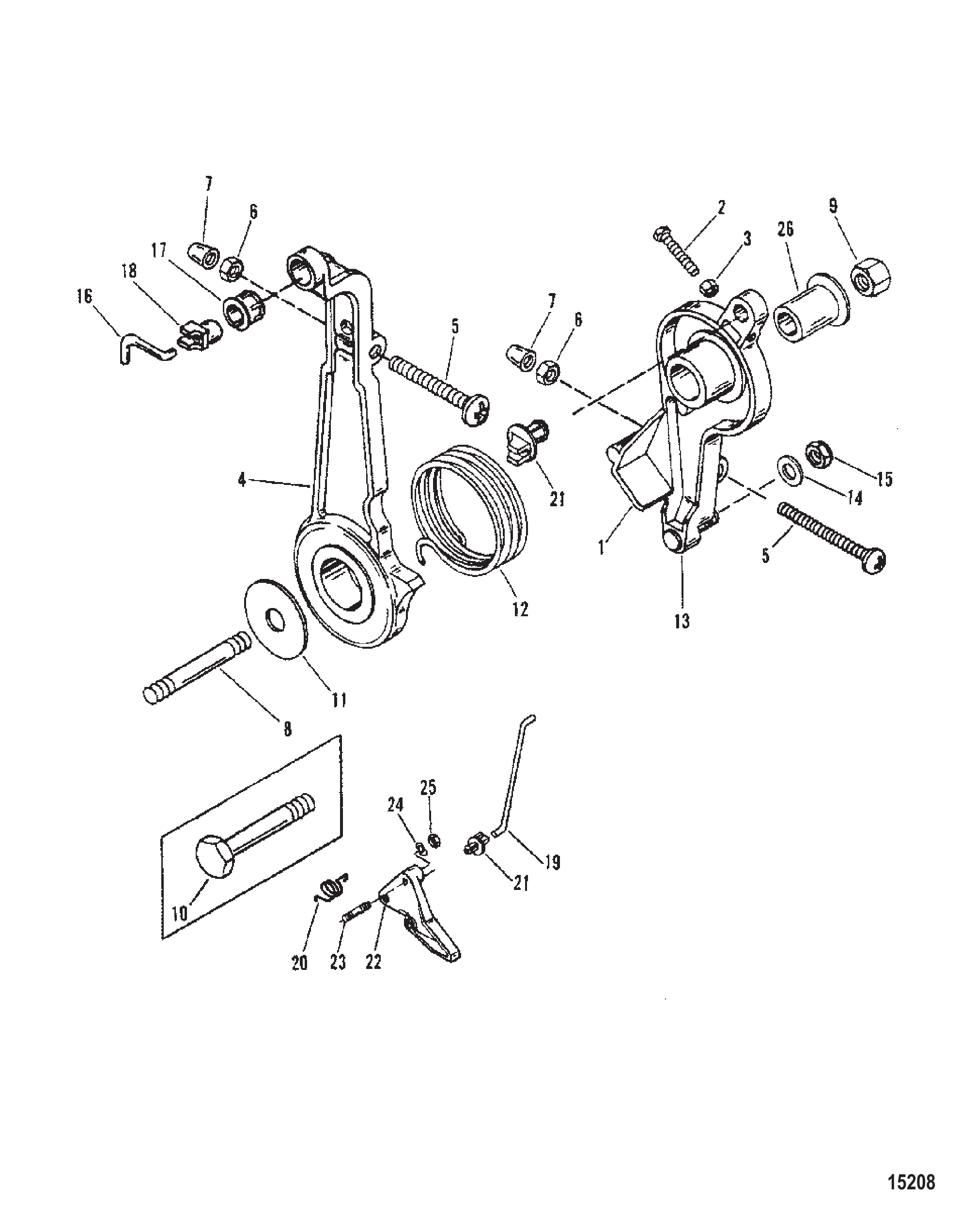 油门杆与连杆 Throttle Lever And Linkage