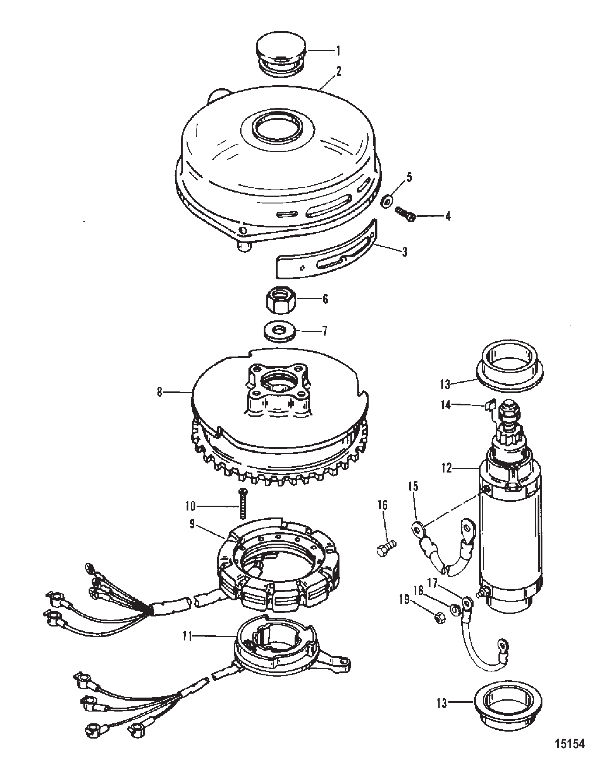 飞轮与启动马达 FLYWHEEL AND STARTER MOTOR