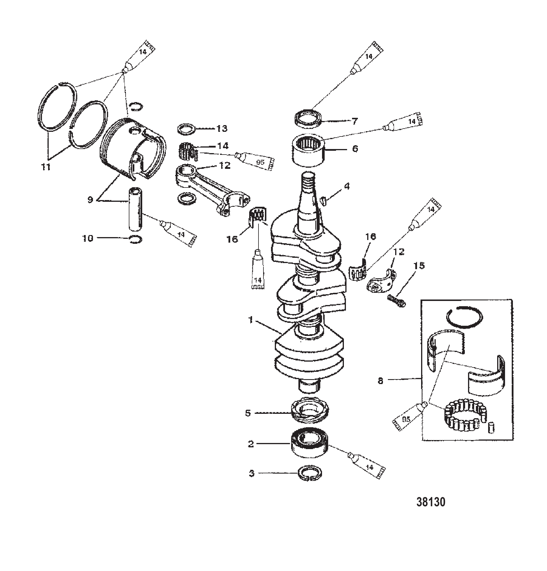 曲轴、活塞与连杆 CRANKSHAFT, PISTONS AND CONNECTING RODS