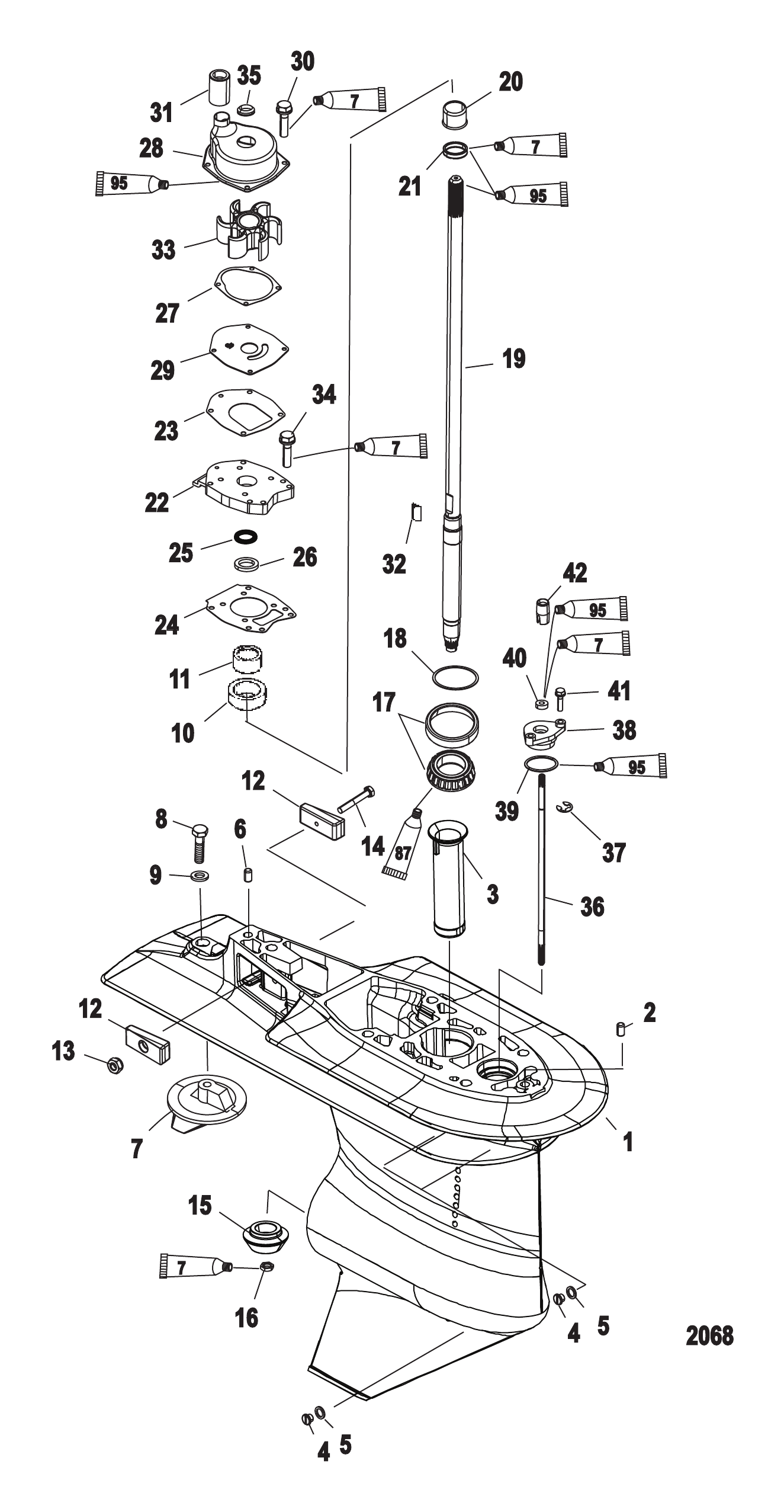 齿轮箱驱动轴 Gear Housing Driveshaft