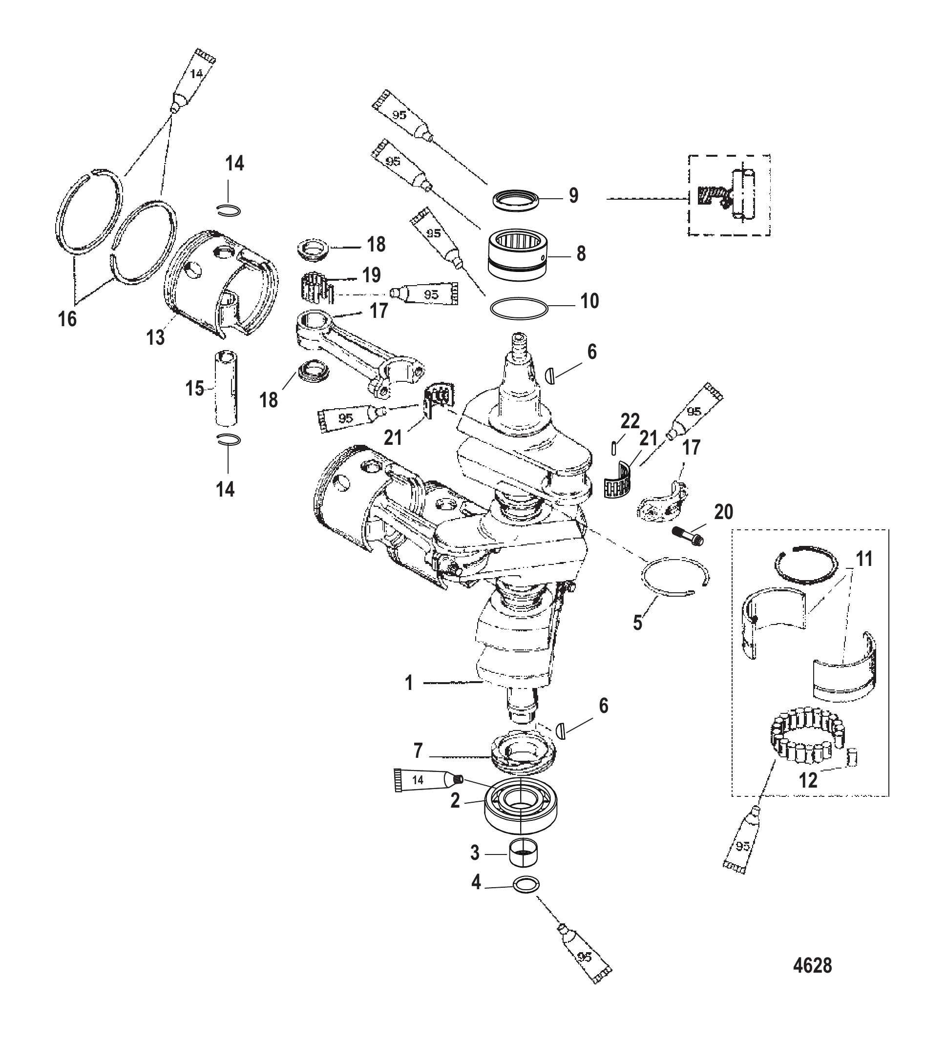 曲轴、活塞与连杆 Crankshaft Pistons and Connecting Rods