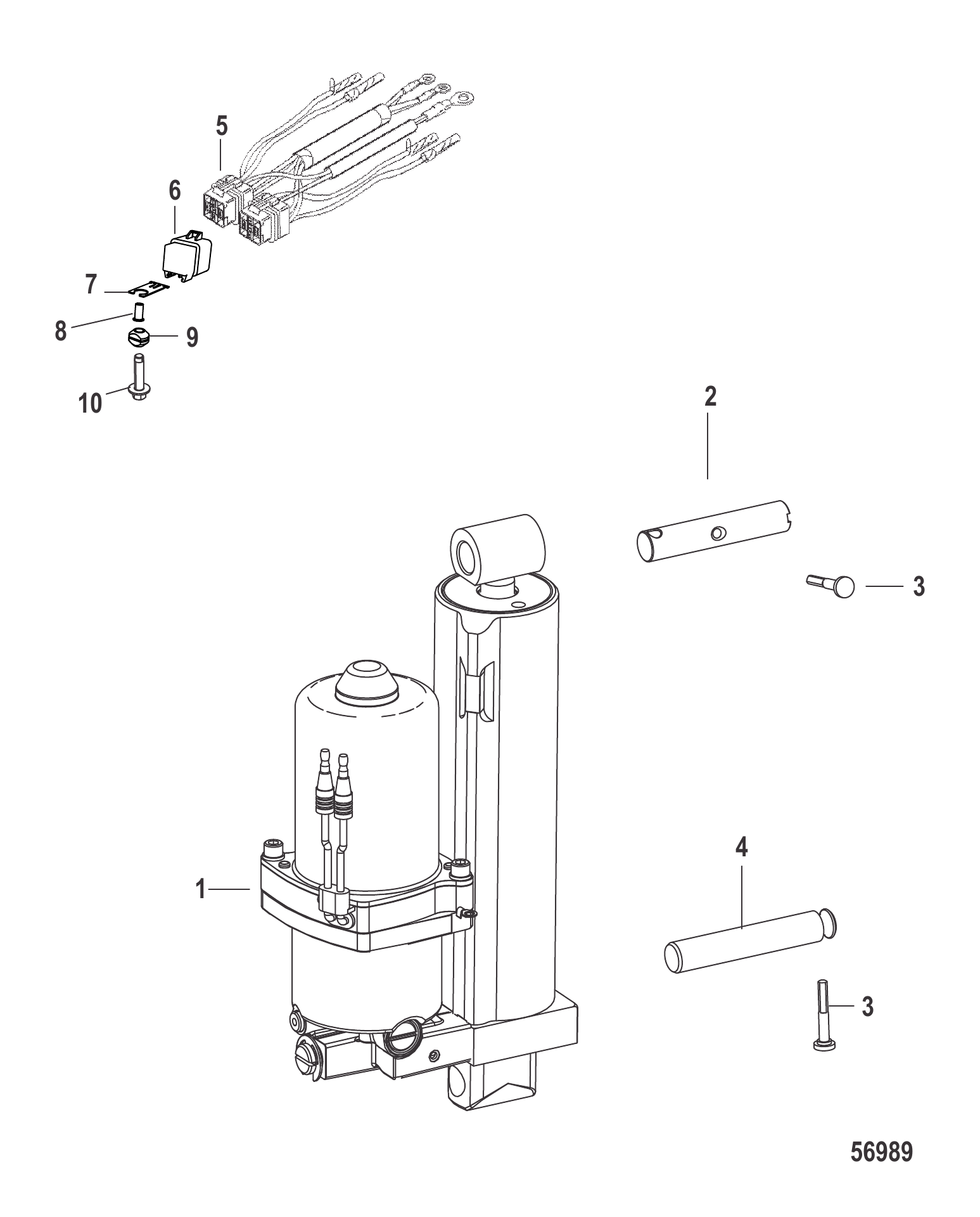 动力配平总成2B092563及以上 Power Trim Assembly 2B092563 and Up
