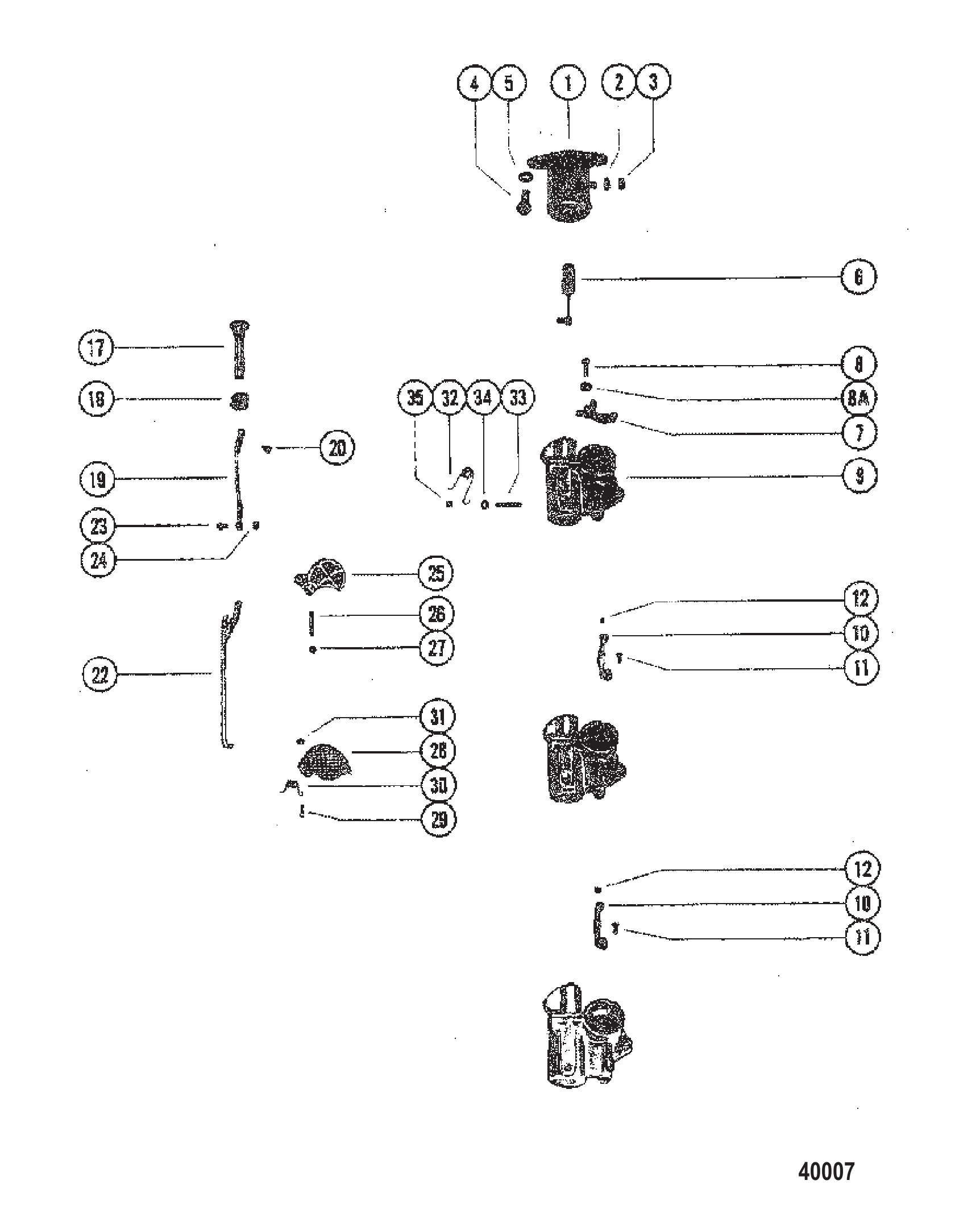 化油器联动阻风门电磁阀 CARBURETOR LINKAGE CHOKE SOLENOID