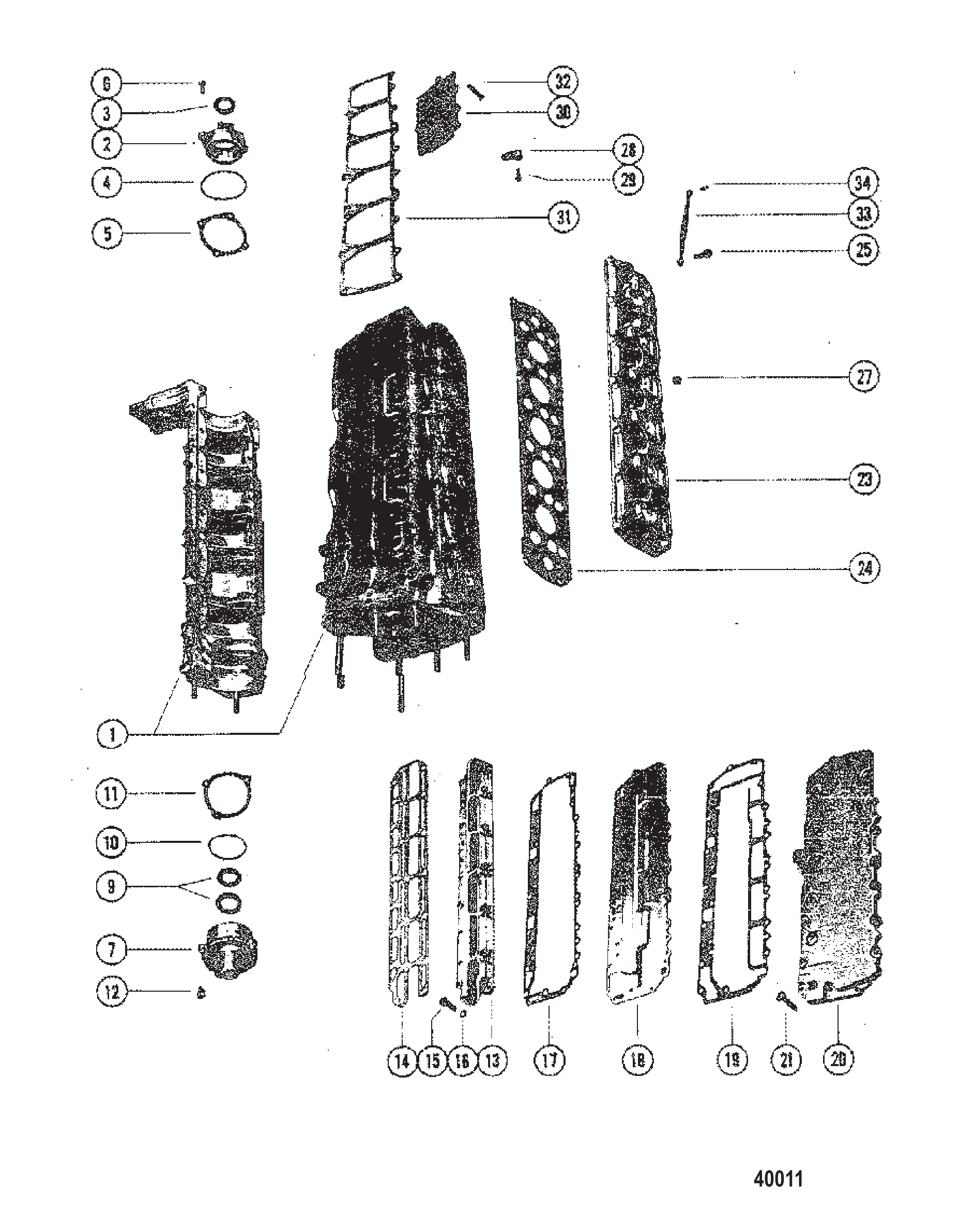 端盖、歧管及排气罩 END CAPS, MANIFOLD AND EXHAUST COVERS