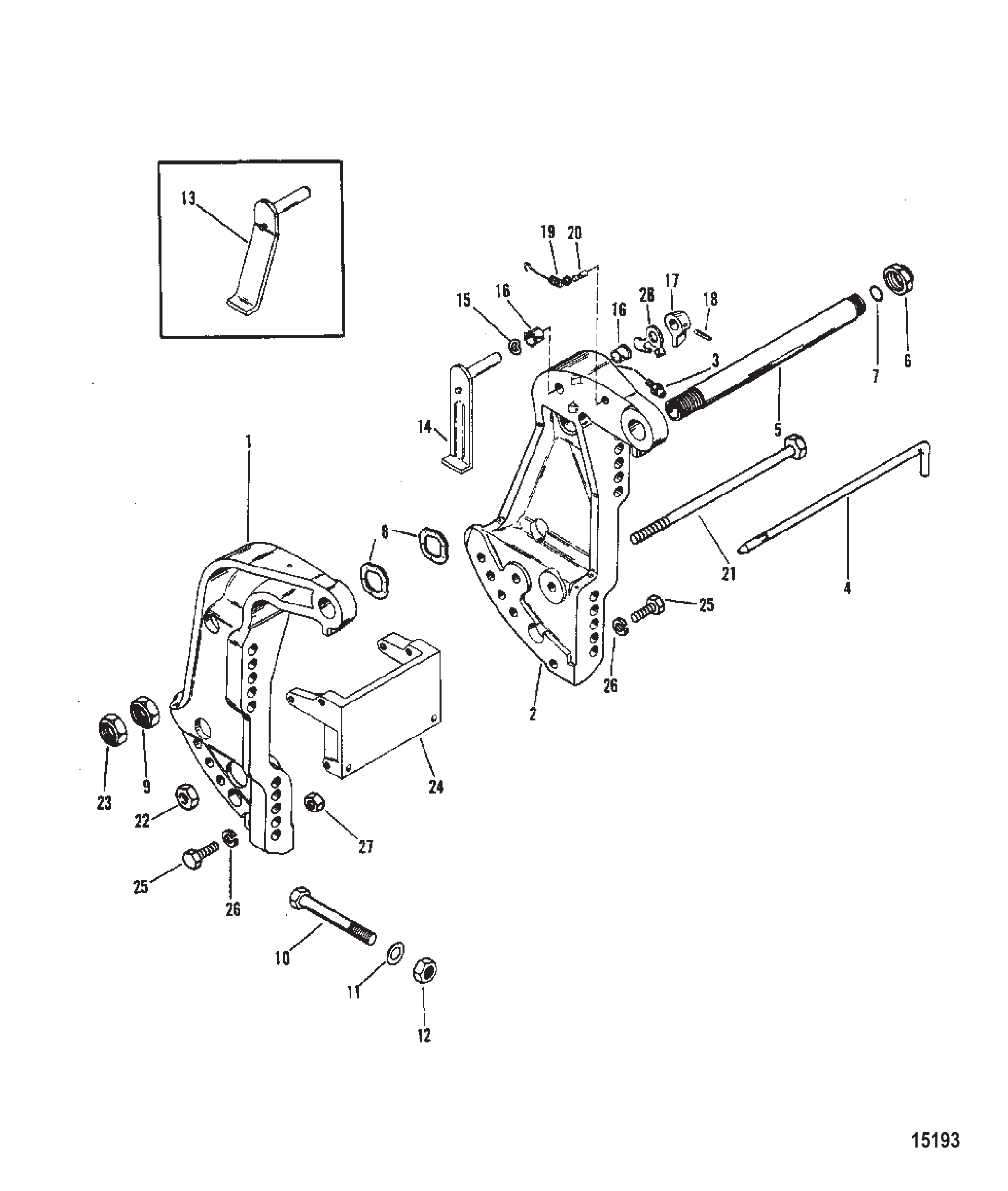 艉板支架 TRANSOM BRACKET