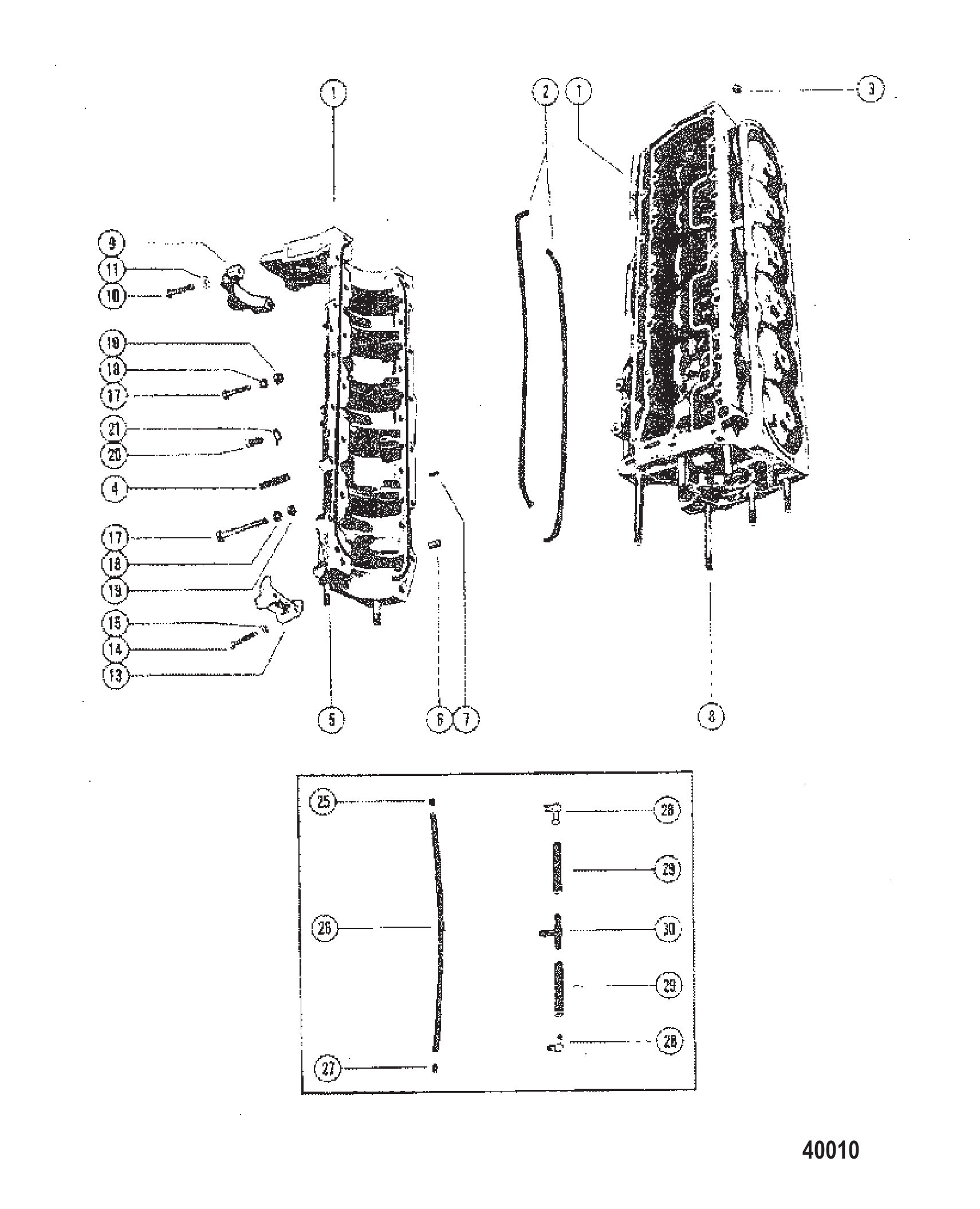 气缸体与曲轴箱总成 CYLINDER BLOCK AND CRANKCASE ASSEMBLY