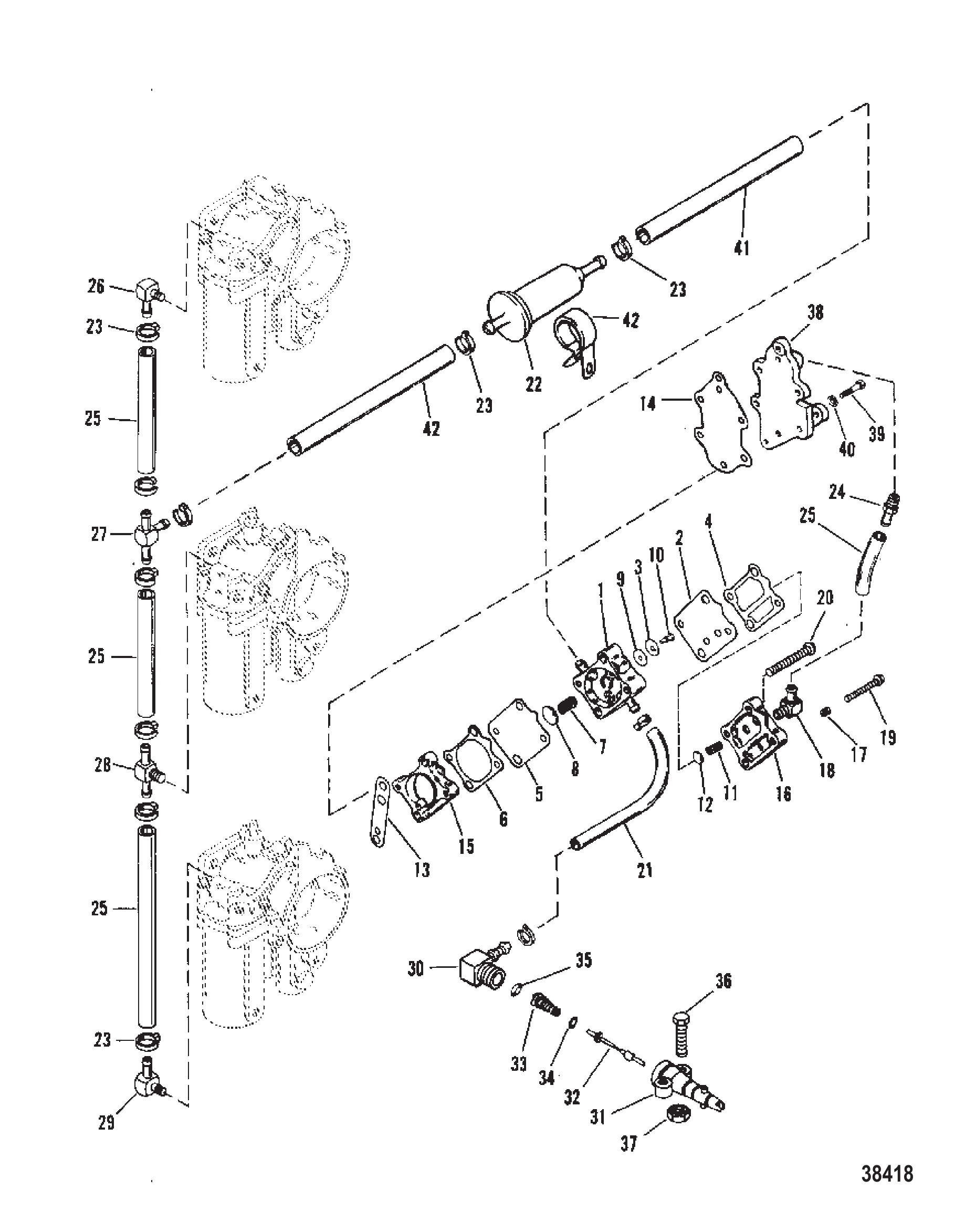 燃油泵及油管（新型燃油泵） FUEL PUMP AND FUEL LINES (NEW STYLE FUEL PUMP)