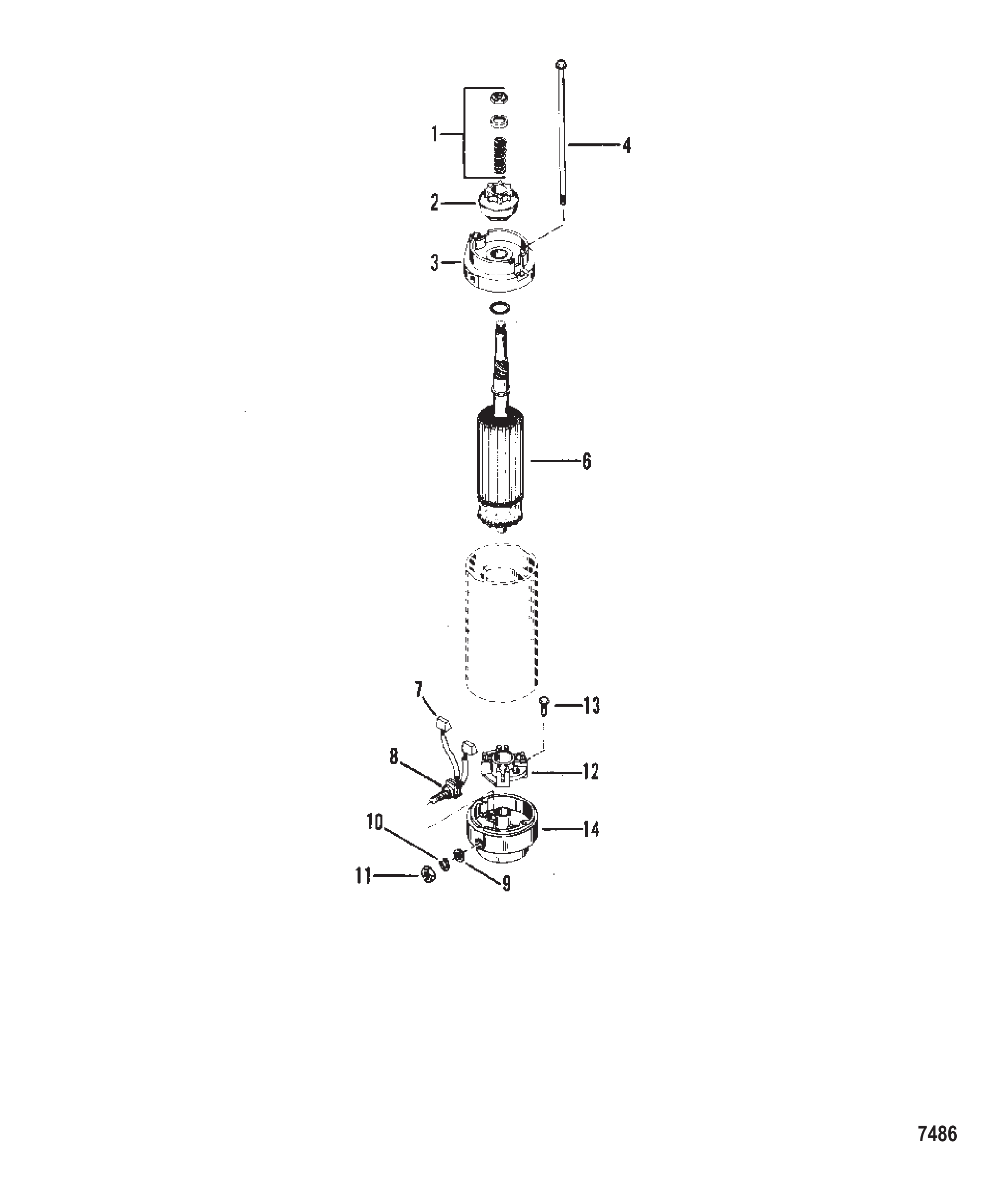 启动电机总成 STARTER MOTOR ASSEMBLY