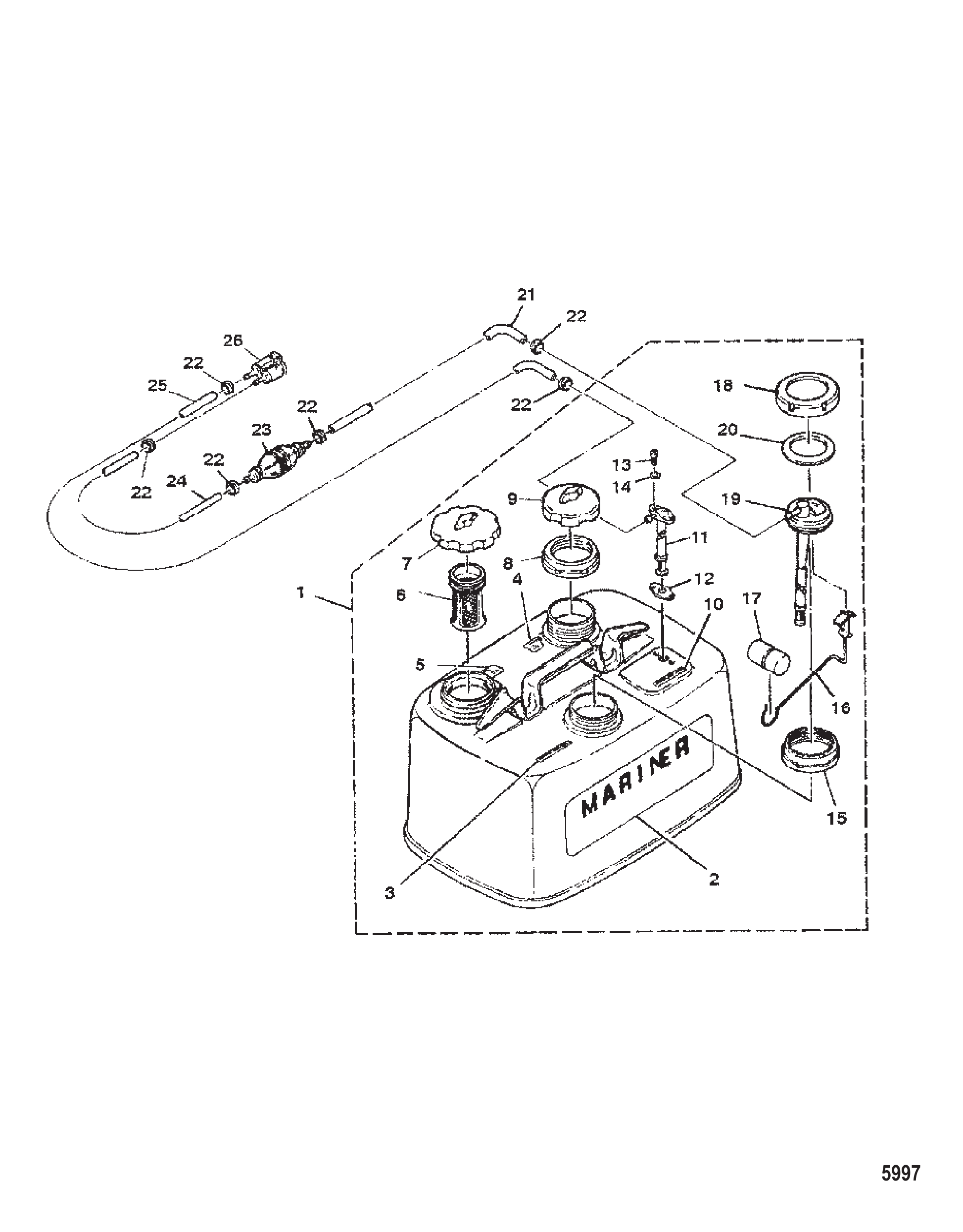 Fuel Tank/Fuel Line (S/N:M-001188/ML-304030 &amp; Below)