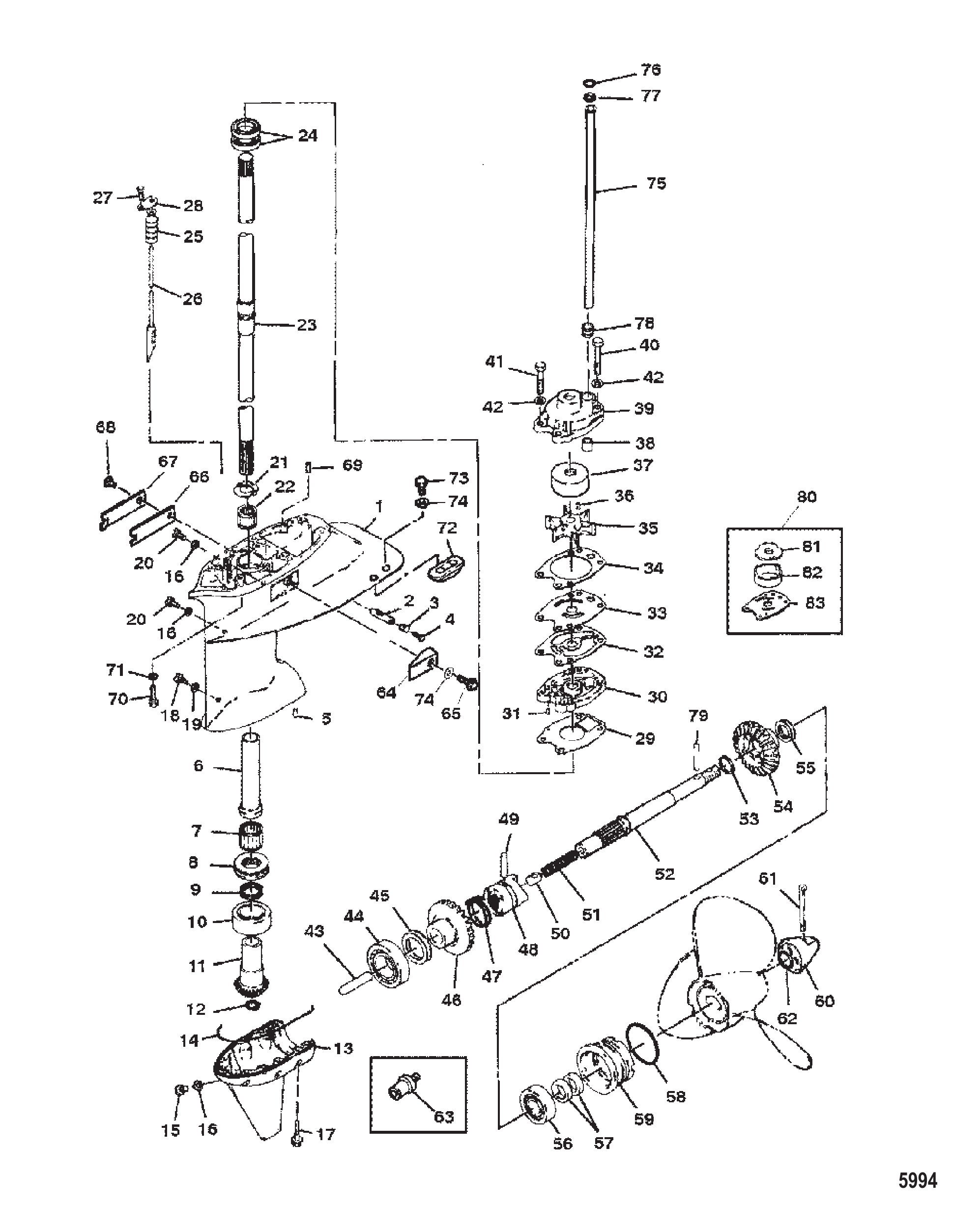 齿轮箱总成 Gear Housing Assembly