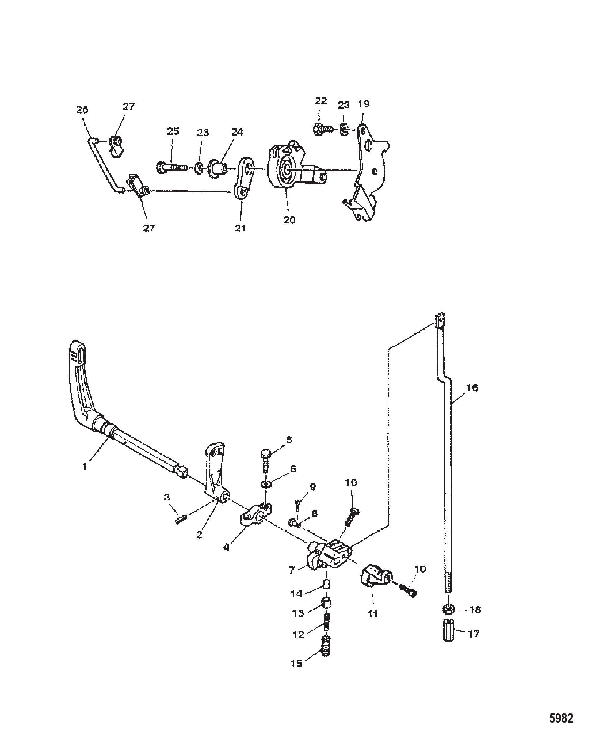 油门控制/换挡联动装置 Throttle Control/Gear Shift Linkage