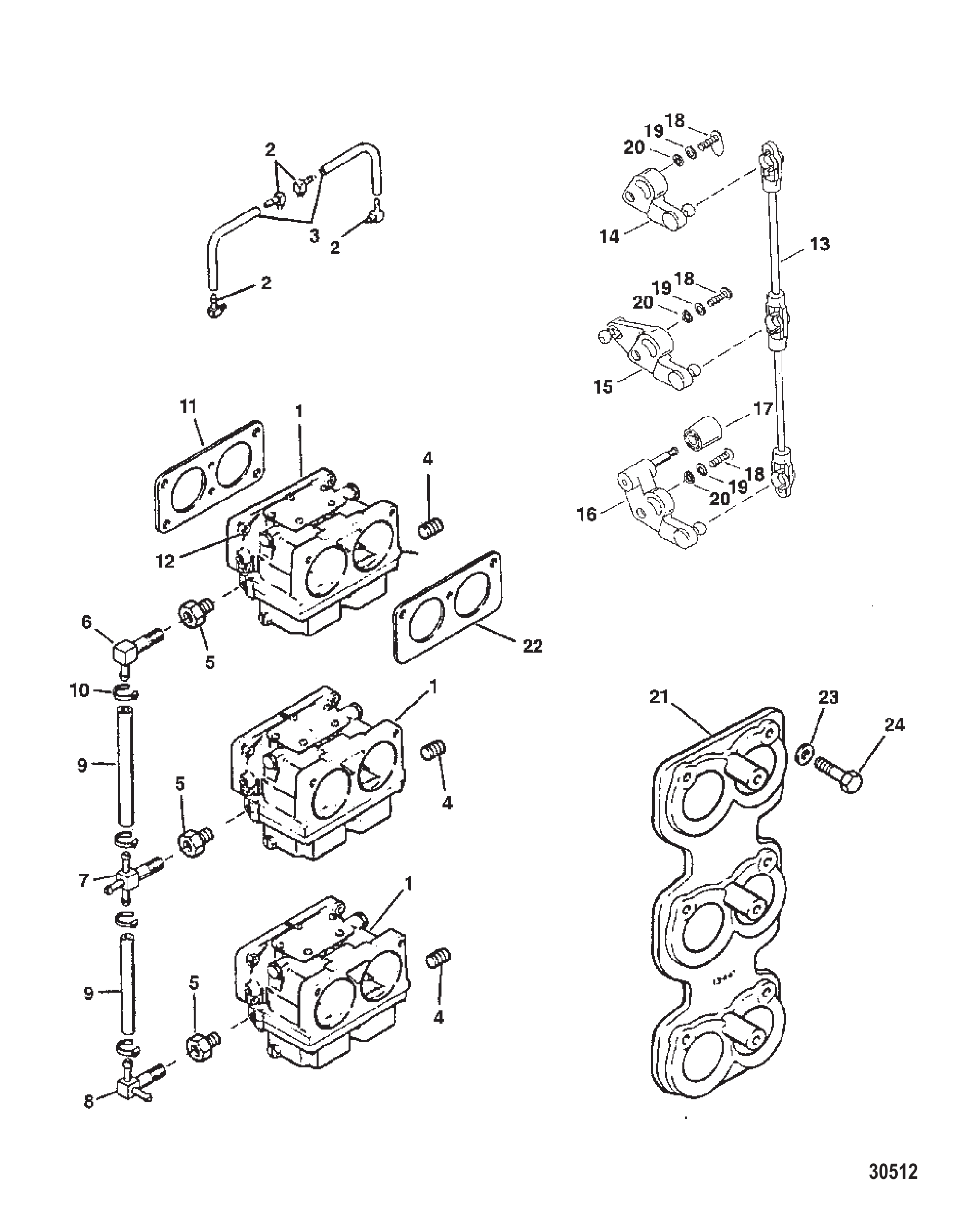 化油器及油门联动装置 CARBURETOR AND THROTTLE LINKAGE
