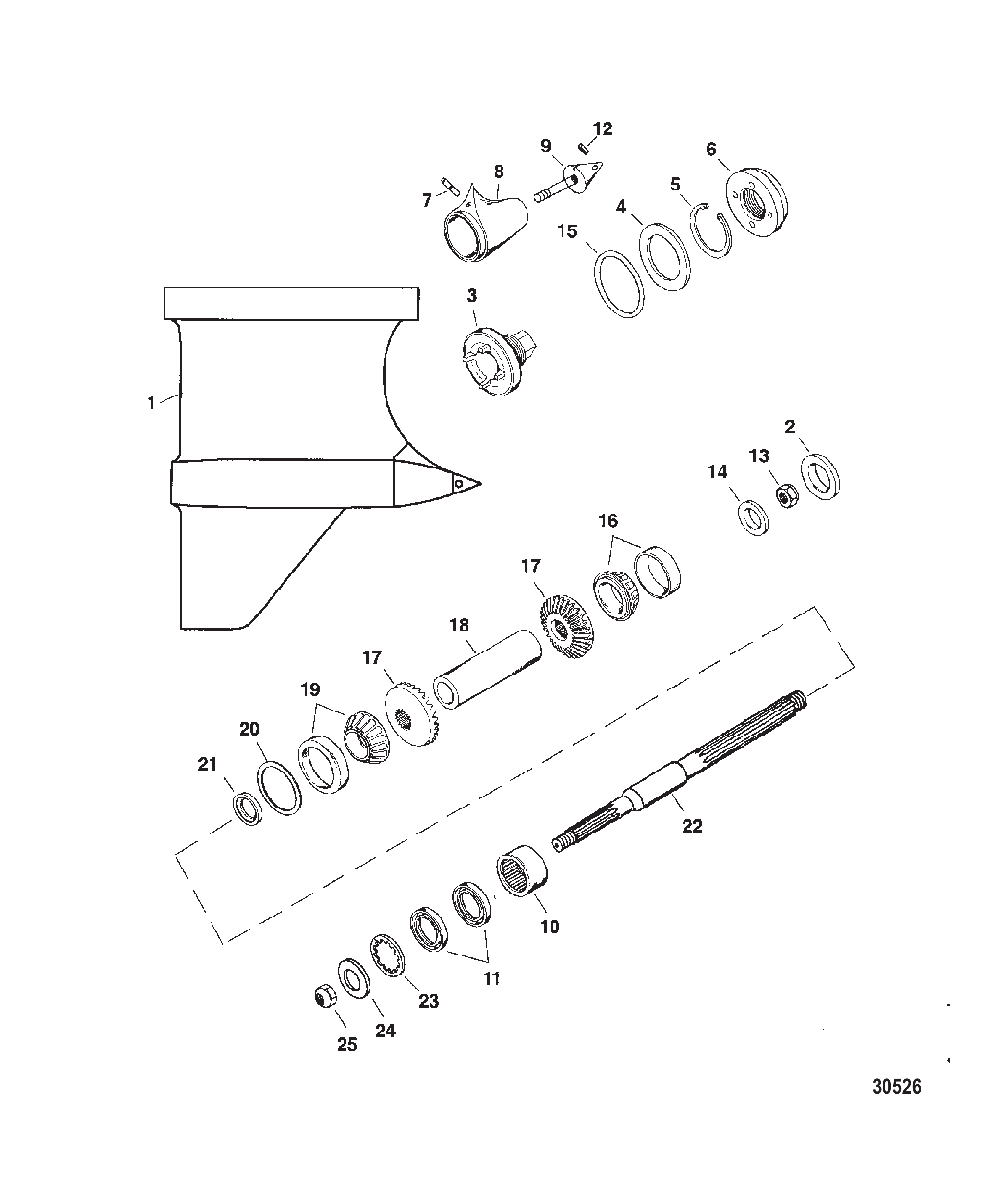 齿轮箱(螺旋桨轴)(VI SSM) GEAR HOUSING (PROP SHAFT)(VI SSM)