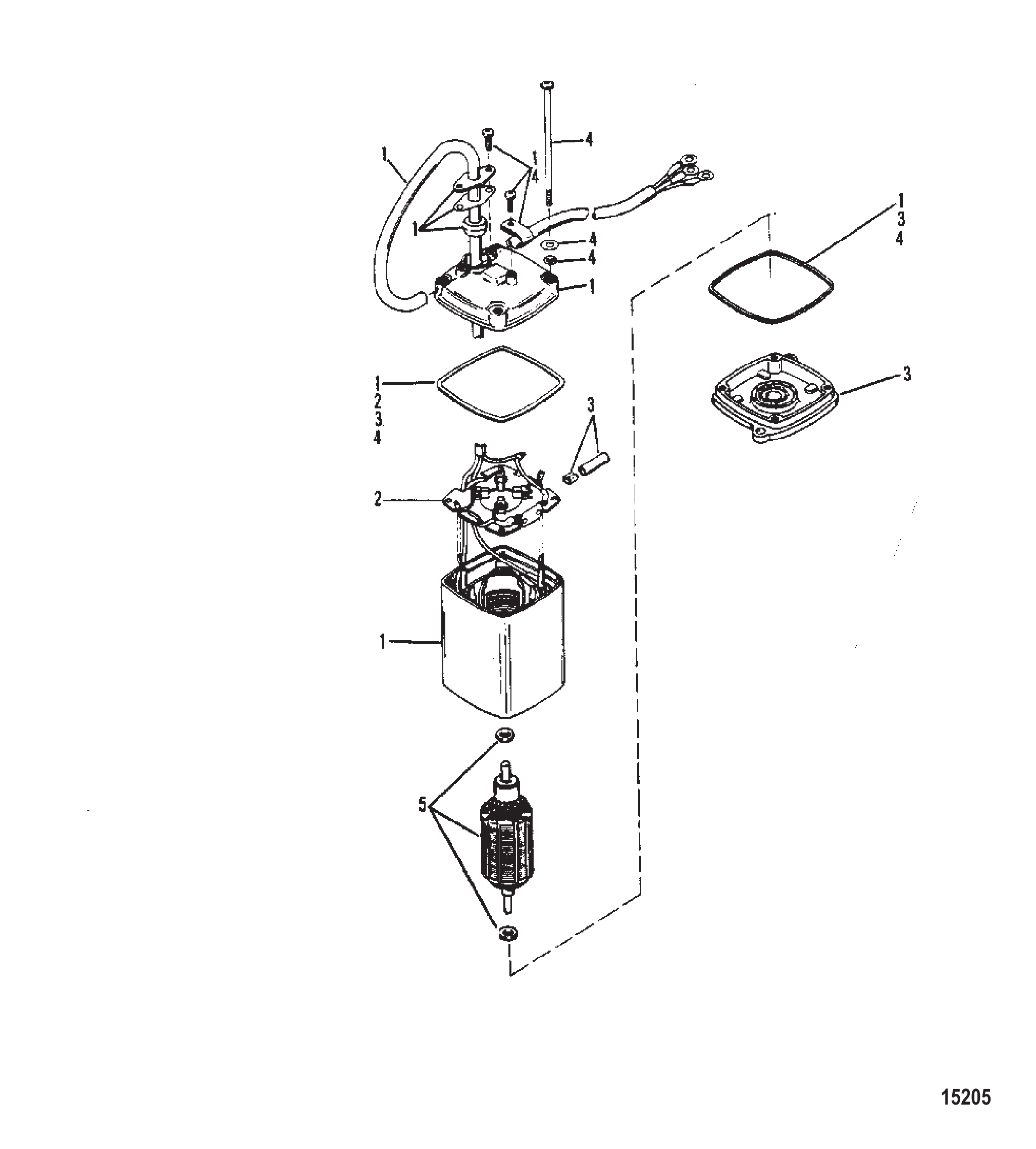 动力升降马达 POWER TRIM MOTOR
