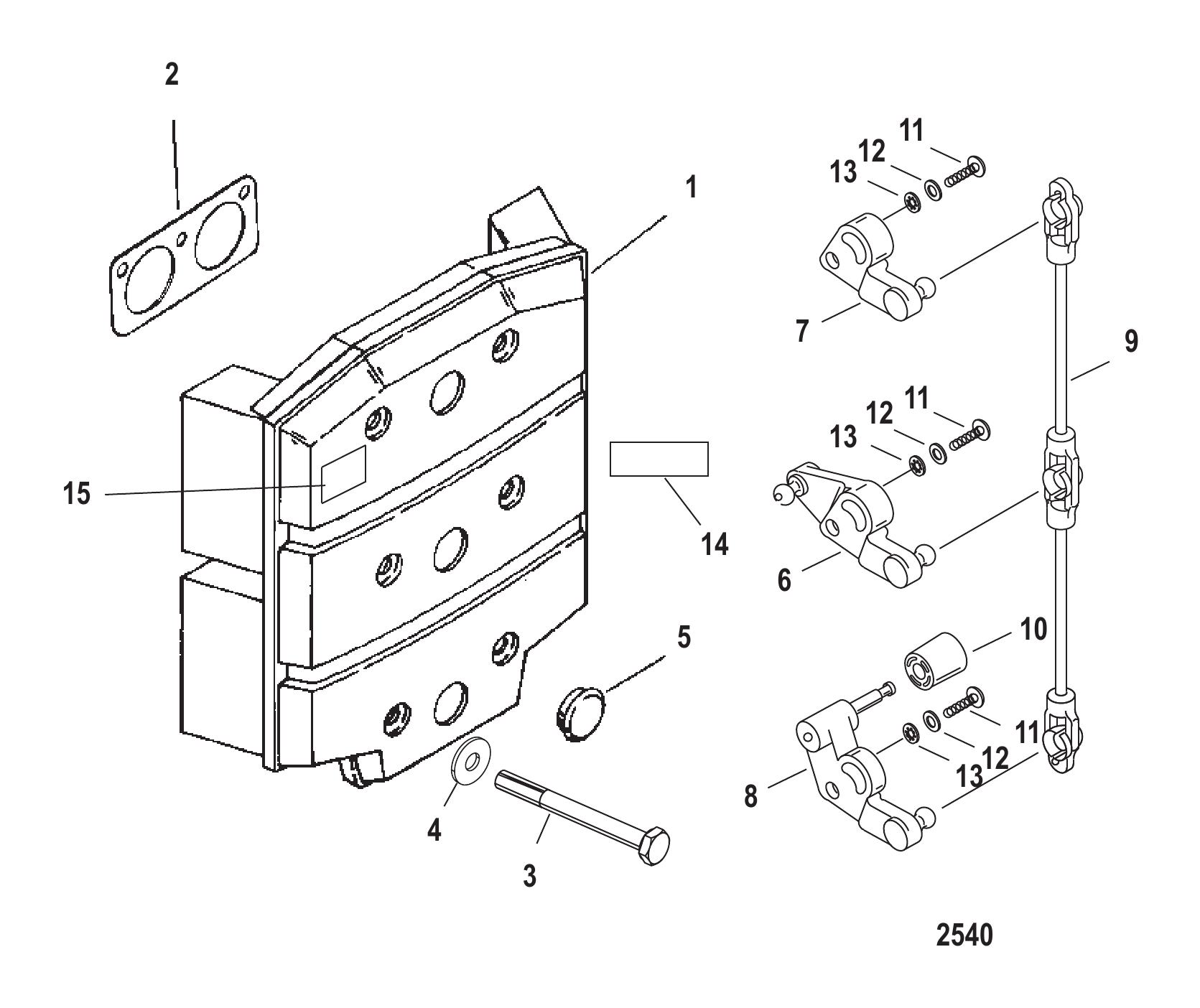 Attenuator Plate and Throttle Levers