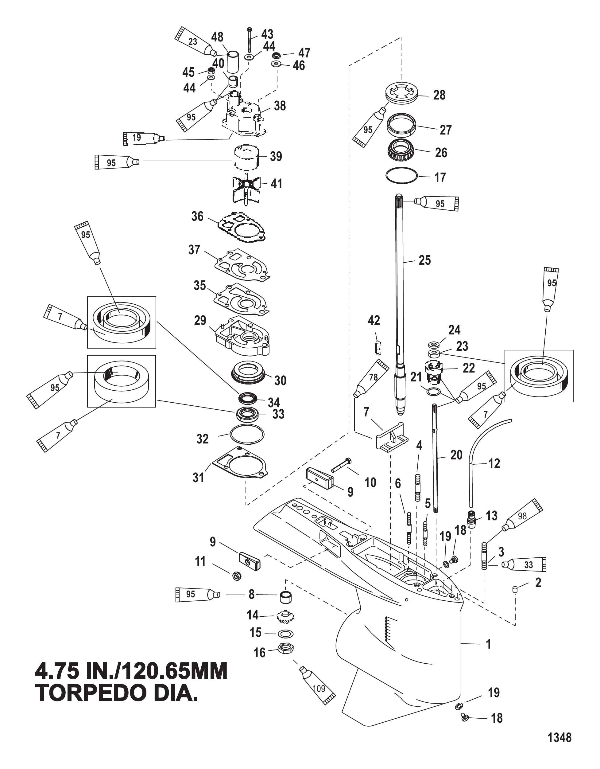 Gear Housing (Driveshaft)(Standard/Counter Rotation)