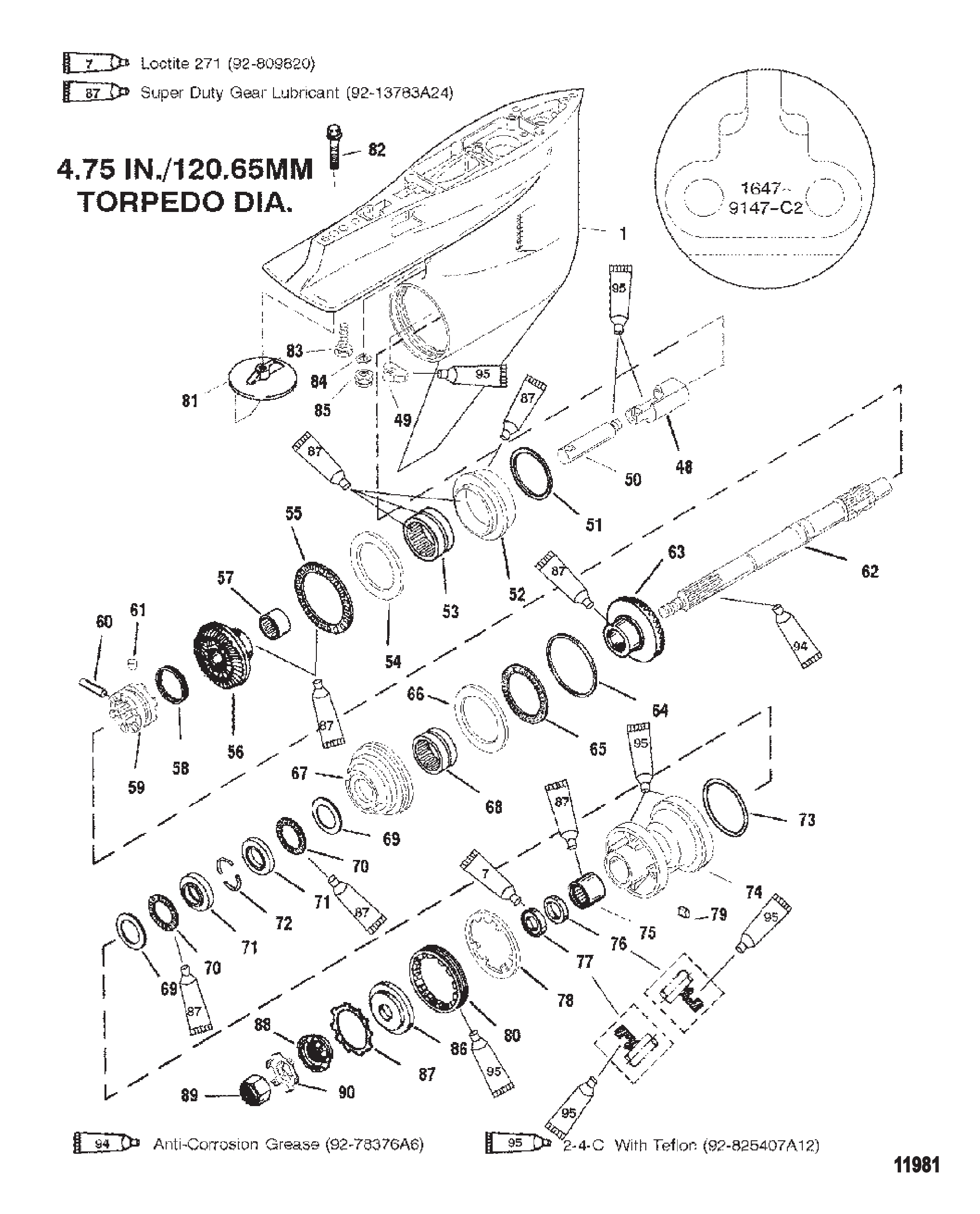 Gear Housing (Propshaft-Counter-S/N-0G438000 &amp; Up)