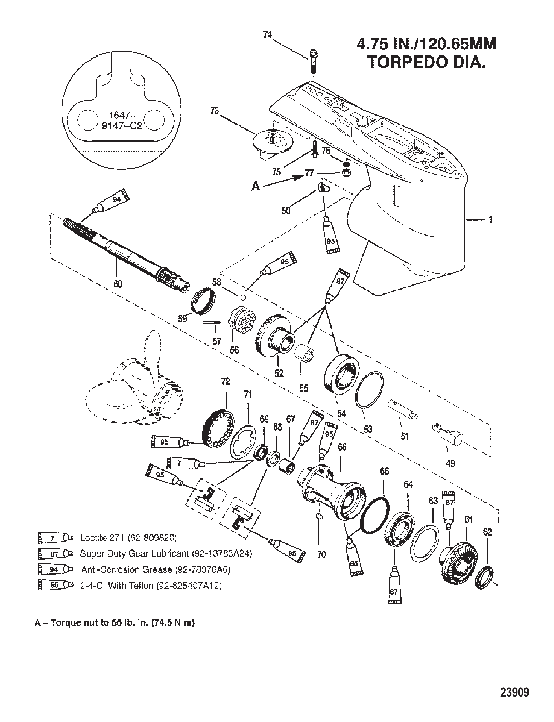 齿轮箱(螺旋桨轴)(标准旋转) GEAR HOUSING (PROP SHAFT)(STANDARD ROTATION)