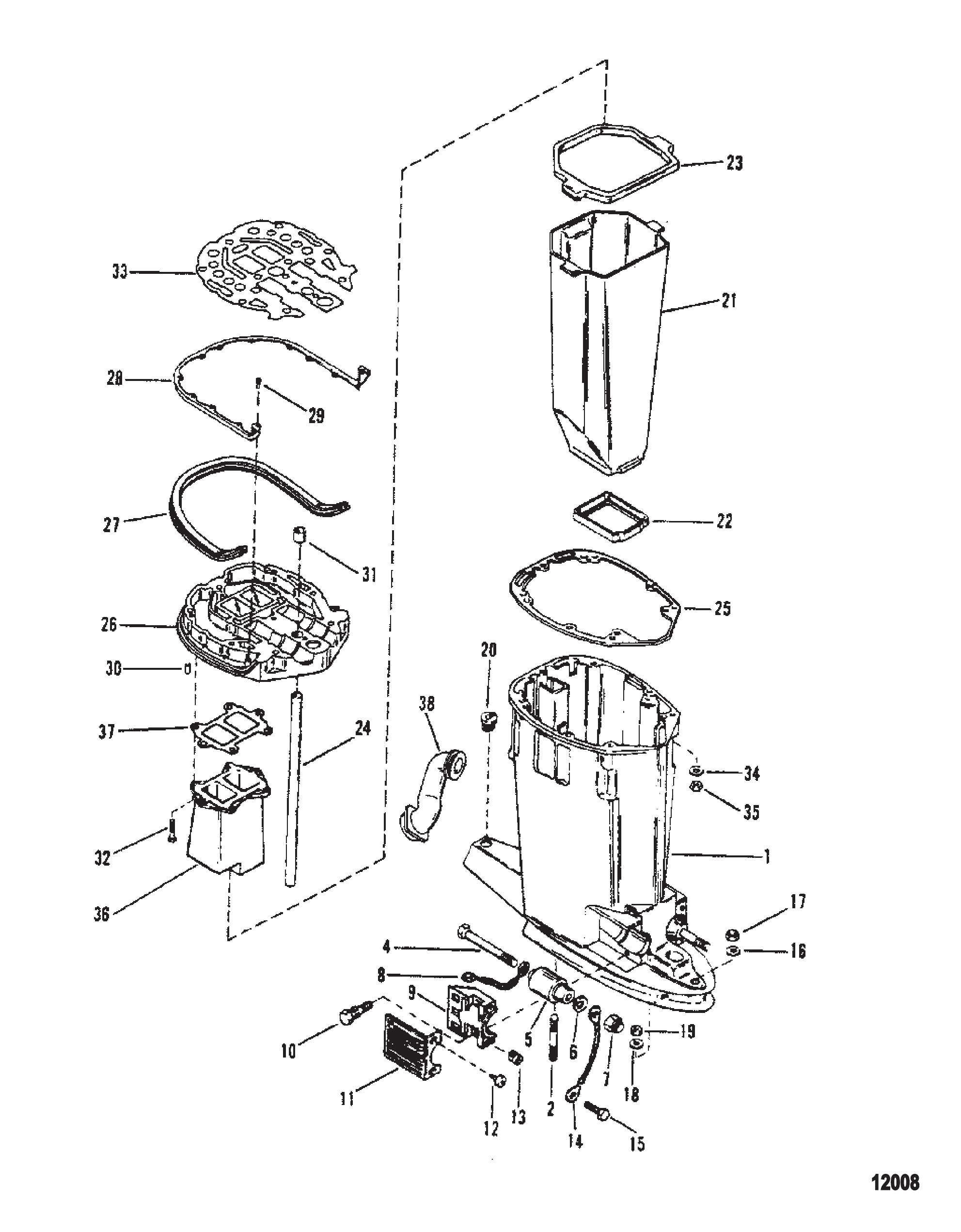驱动轴壳与排气管 Driveshaft Housing and Exhaust Tube