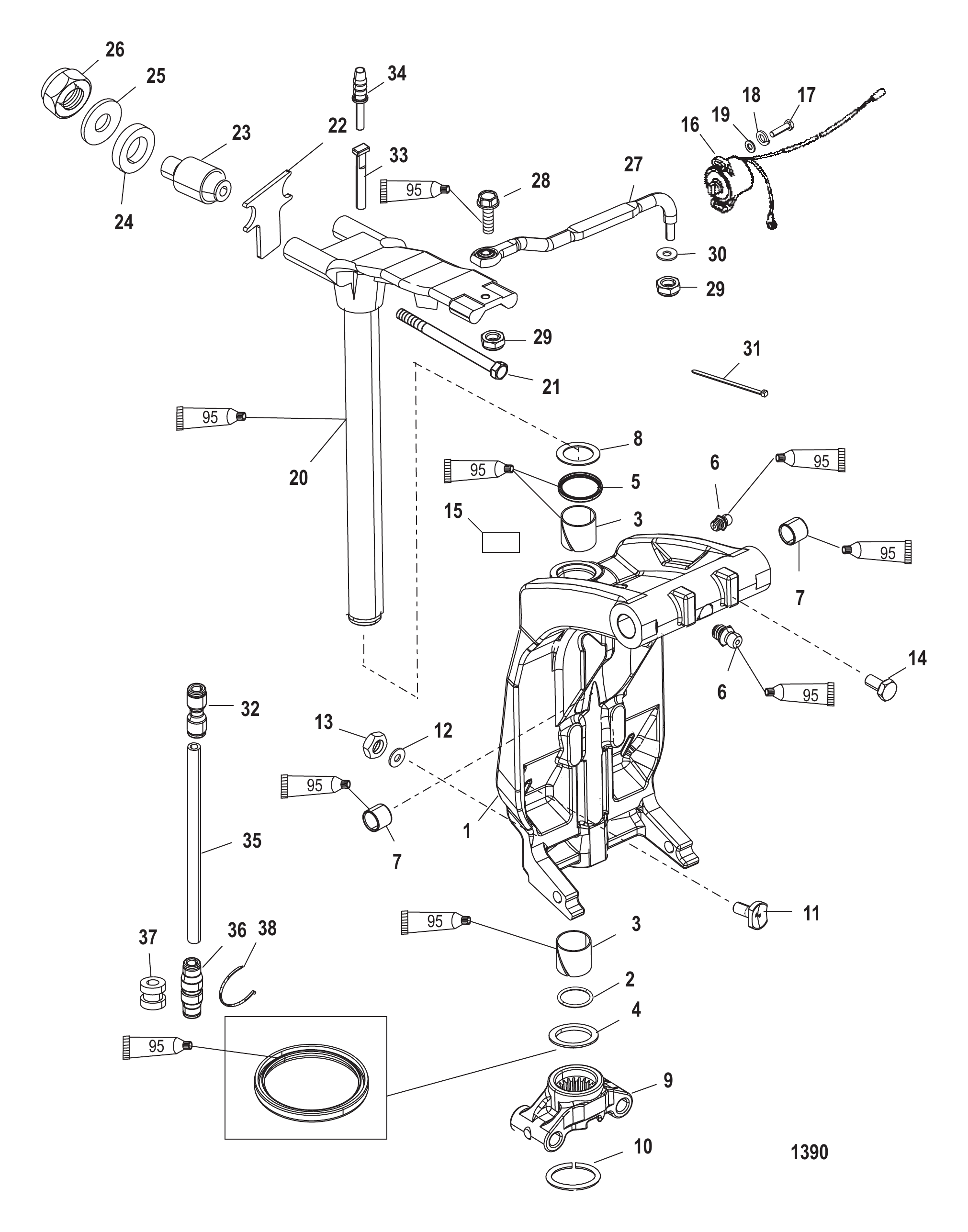 旋转支架与转向臂 Swivel Bracket and Steering Arm
