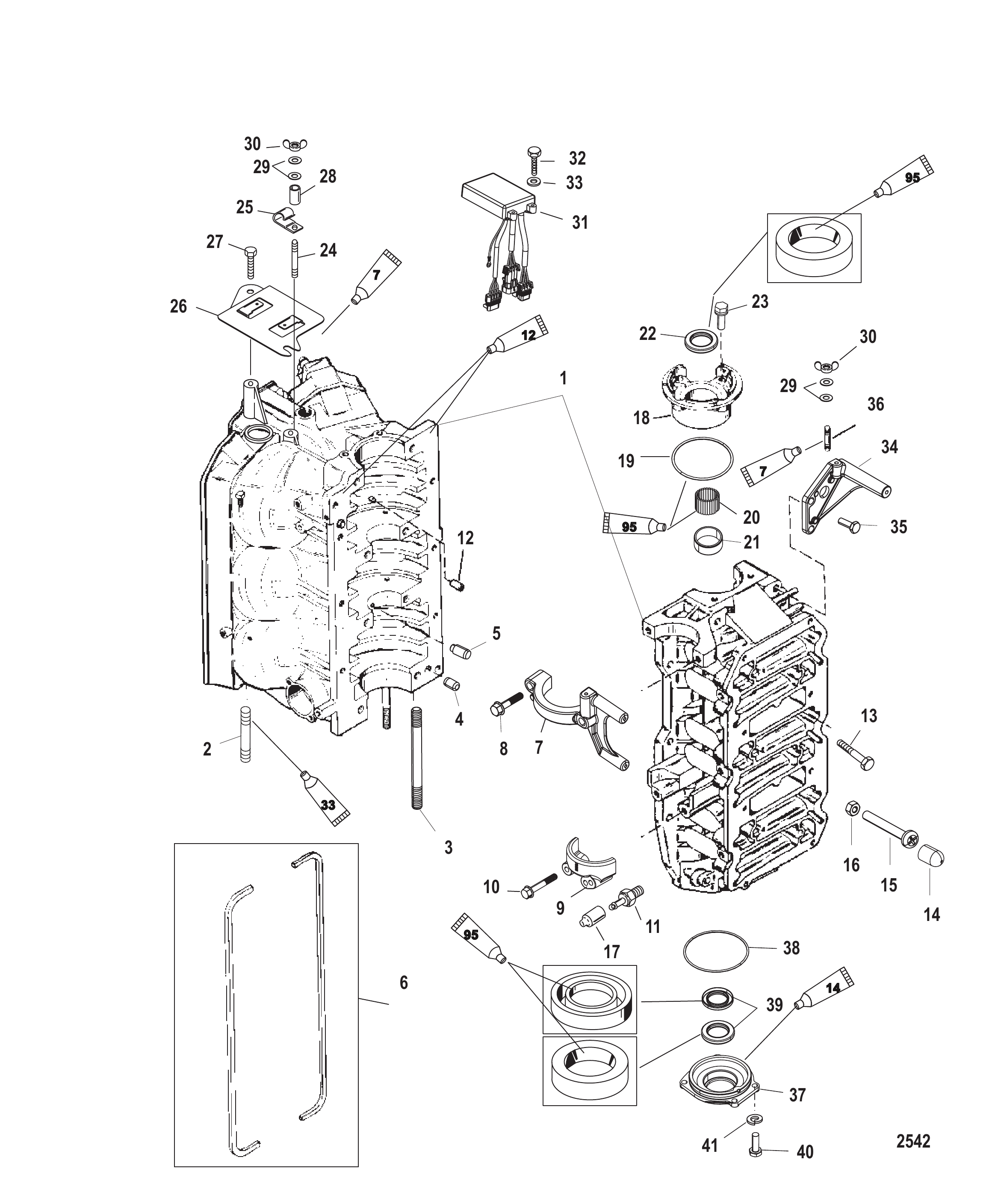 气缸体与端盖 Cylinder Block and End Caps