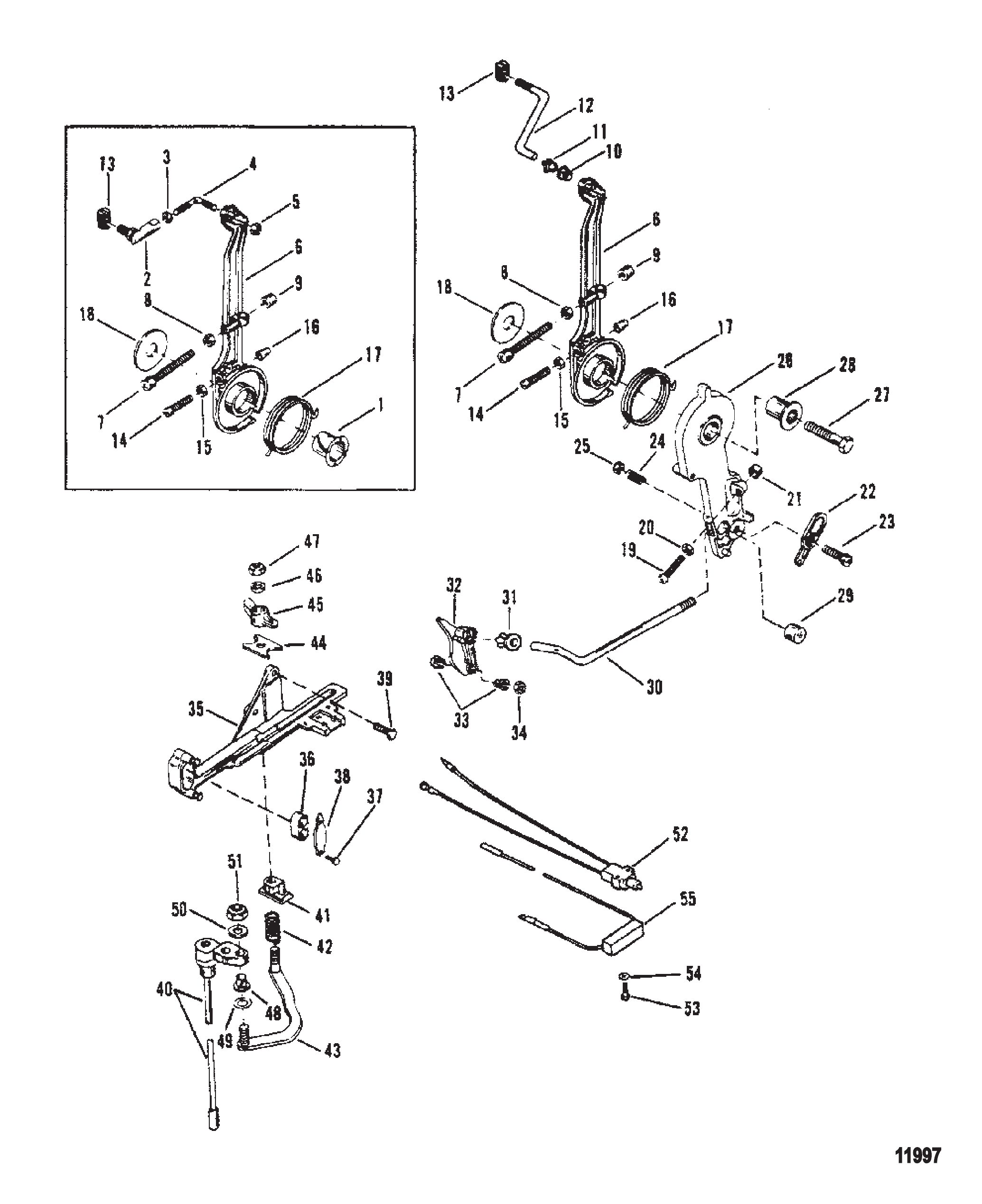 油门杆与换挡轴 Throttle Lever And Shift Shaft