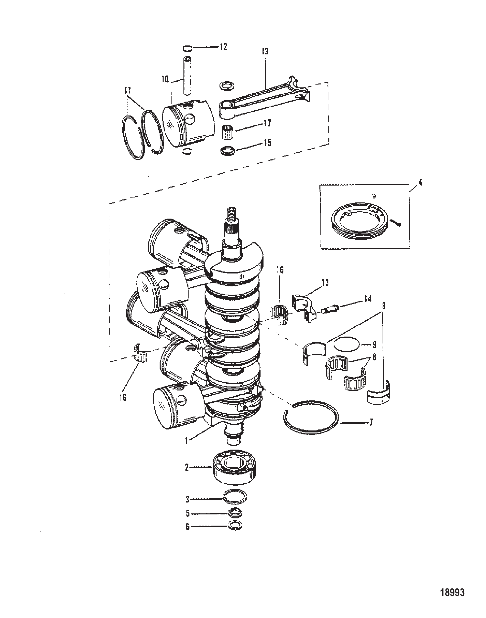 曲轴、活塞与连杆 CRANKSHAFT, PISTONS AND CONNECTING RODS