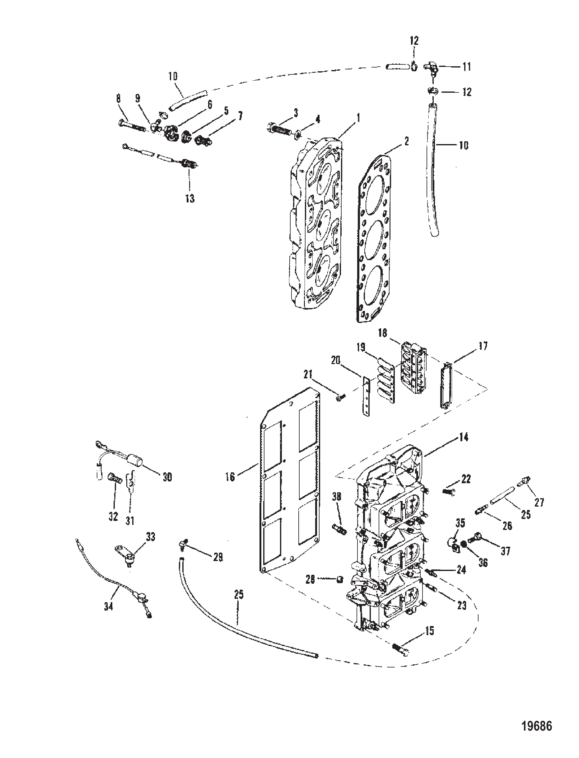 簧片阀组与气缸盖 Reed Block and Cylinder Head